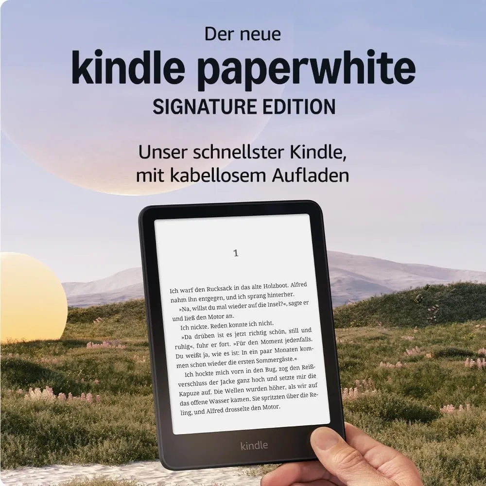 Zertifiziert und generalüberholt Amazon Kindle Paperwhite Signature Edition(32 GB)-Unser schnellster Kindle,mit Frontli…