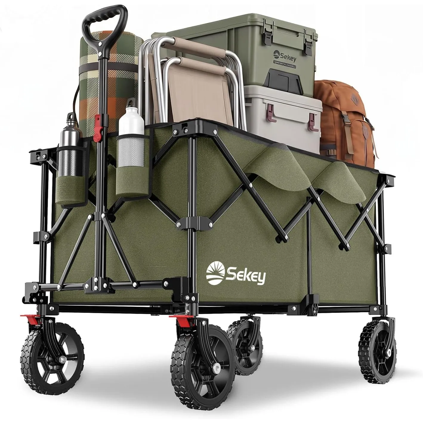 Sekey XXL Plus 4010 Bollerwagen Faltbar 200L 200KG Geländereifen
