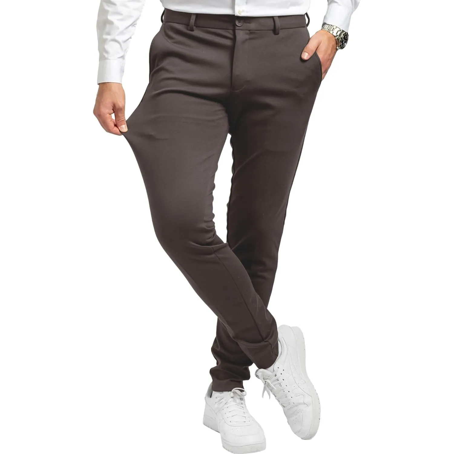 Performance Pants Chinohose Herren Slim Fit | Super Stretch Anzughose