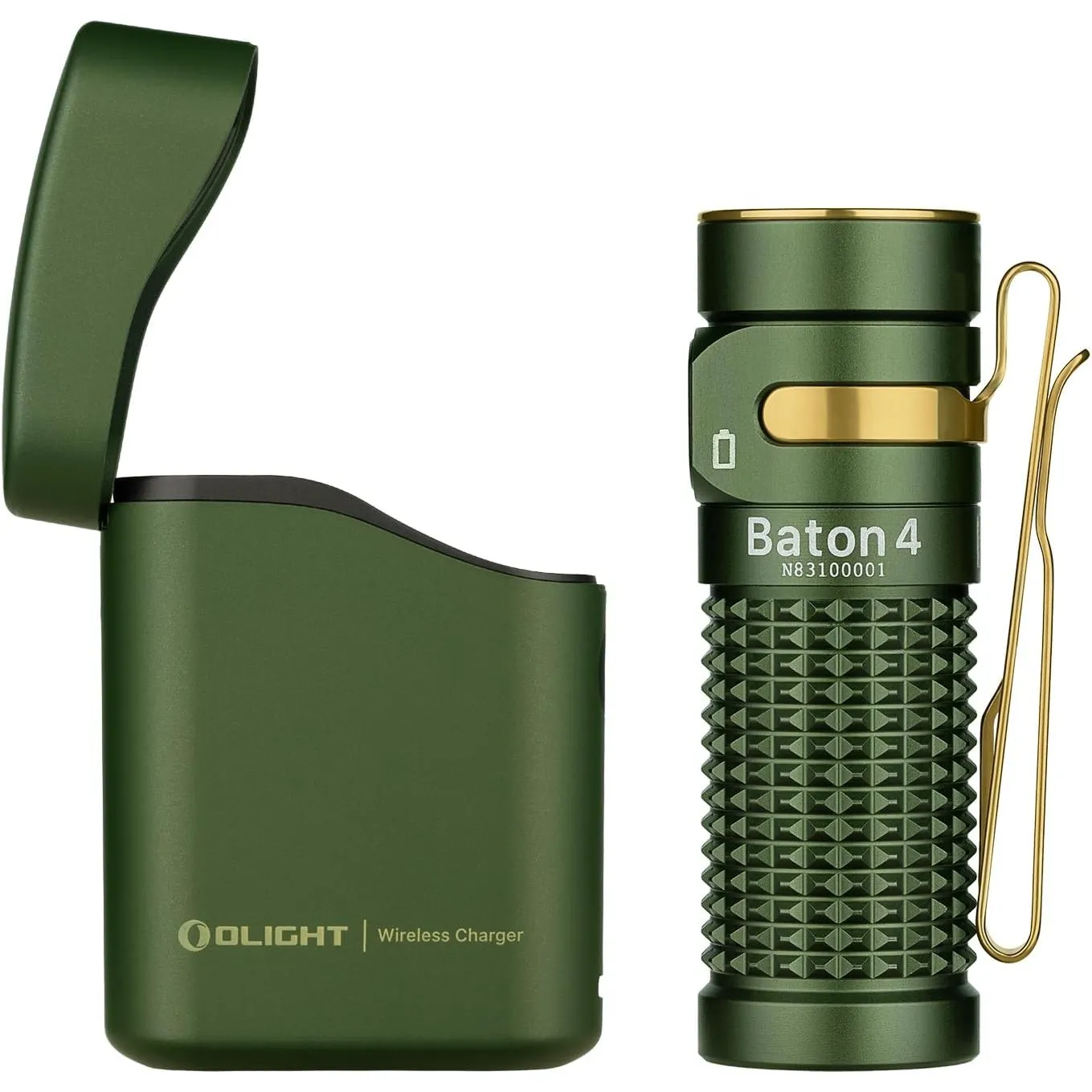 OLIGHT Baton 4 kit Mini LED Taschenlampe Wiederaufladbare mit Ladecase | Handlampe bis zu 190 Tage Laufzeit, 1300Lm 170…