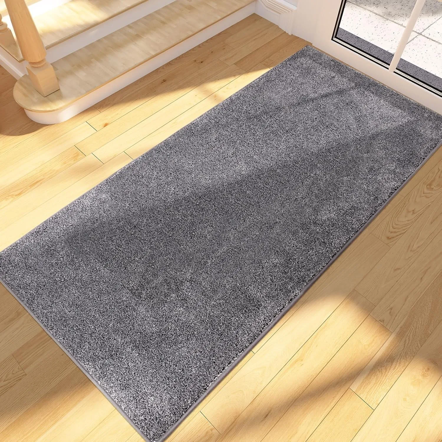 FCSDETAIL Schmutzfangmatte Innen Lang 60 x 150 cm, rutschfeste waschbare Fußmatte, absorbierend Türmatte, Fussmatte Läu…