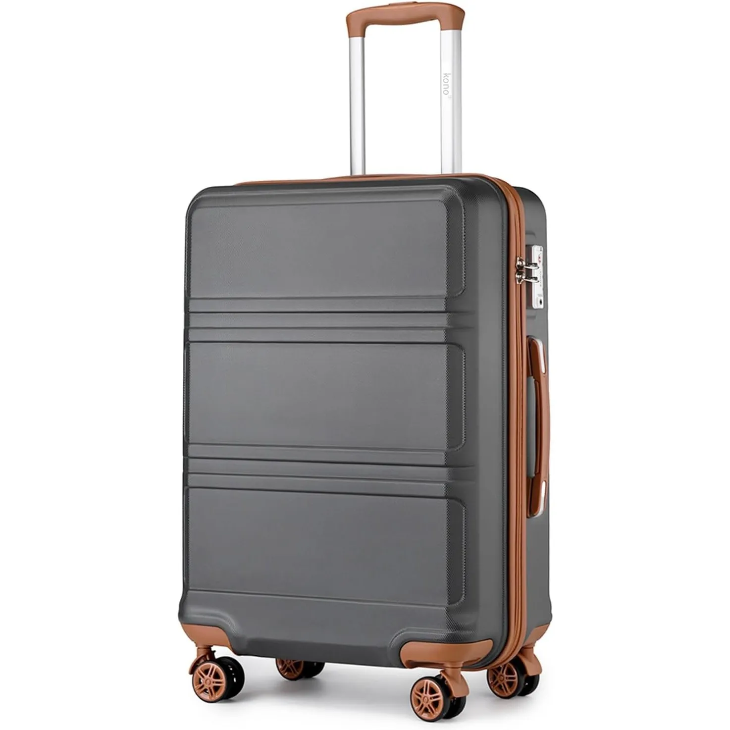 Kono Modischer Handgepäck, leicht, ABS-Hartschale, Trolley, Reisekoffer, 61 cm (24 zoll)