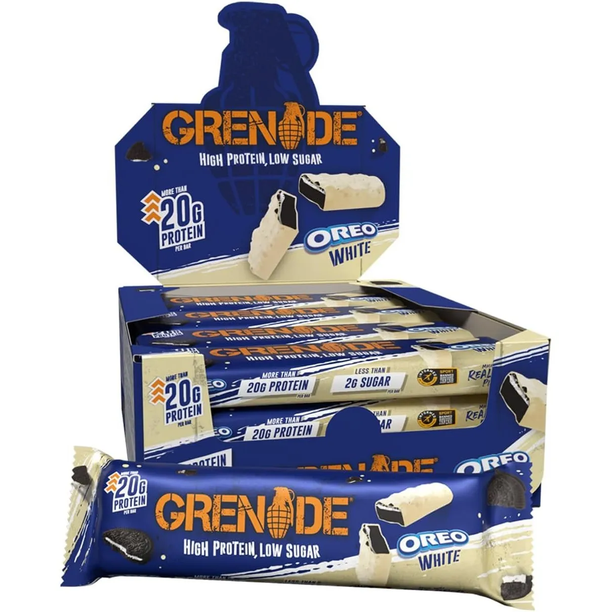 Grenade Proteinriegel - OREO White, 12 x 60 g