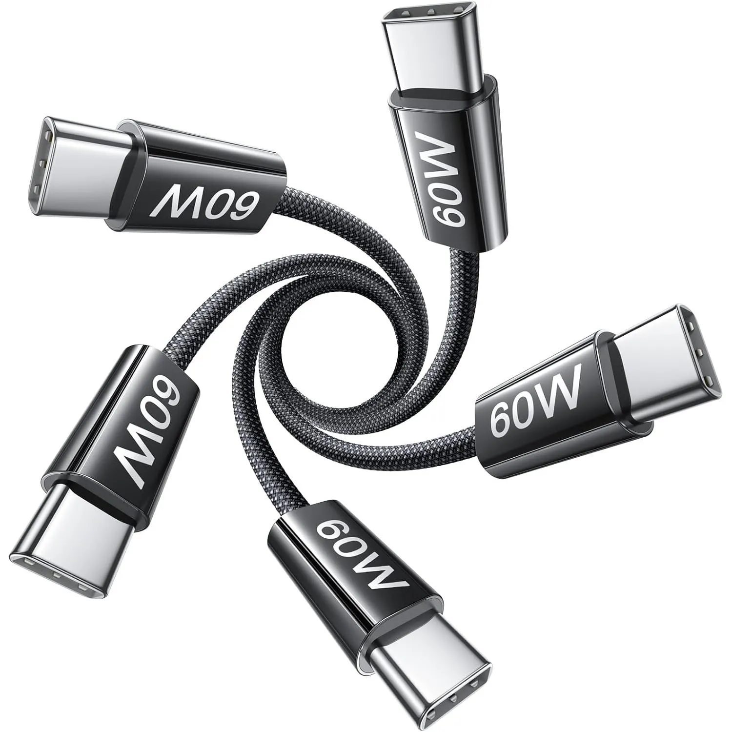 LISEN USB C Kabel, 60W C auf C Typ Schnellladekabel [5er-Pack, 3.3FT] Typ C auf Typ C für Samsung S23 S22 S21 Note 20 U…