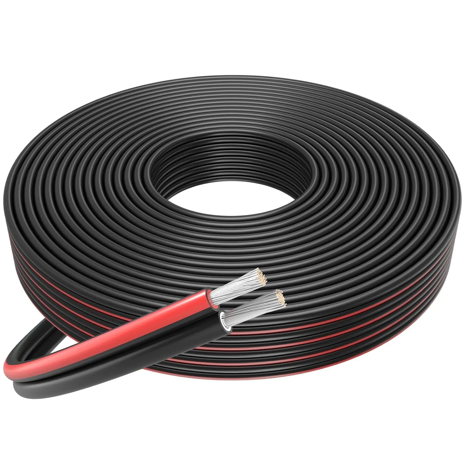 FIRMERST Solarkabel 2×6mm² für Photovoltaikanlagen rot schwarz 50 Meter