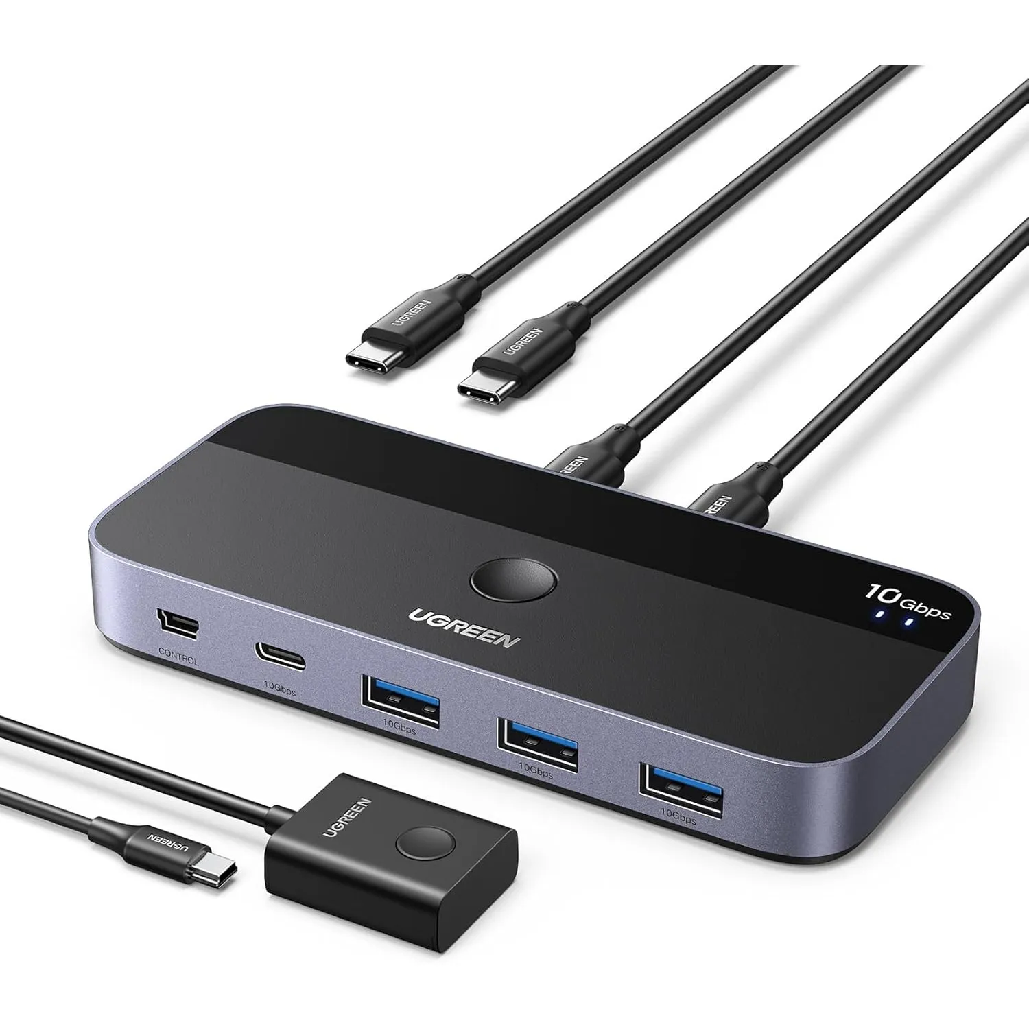 UGREEN USB Switch 10Gbps USB Umschalter USB C Switcher 2 PC