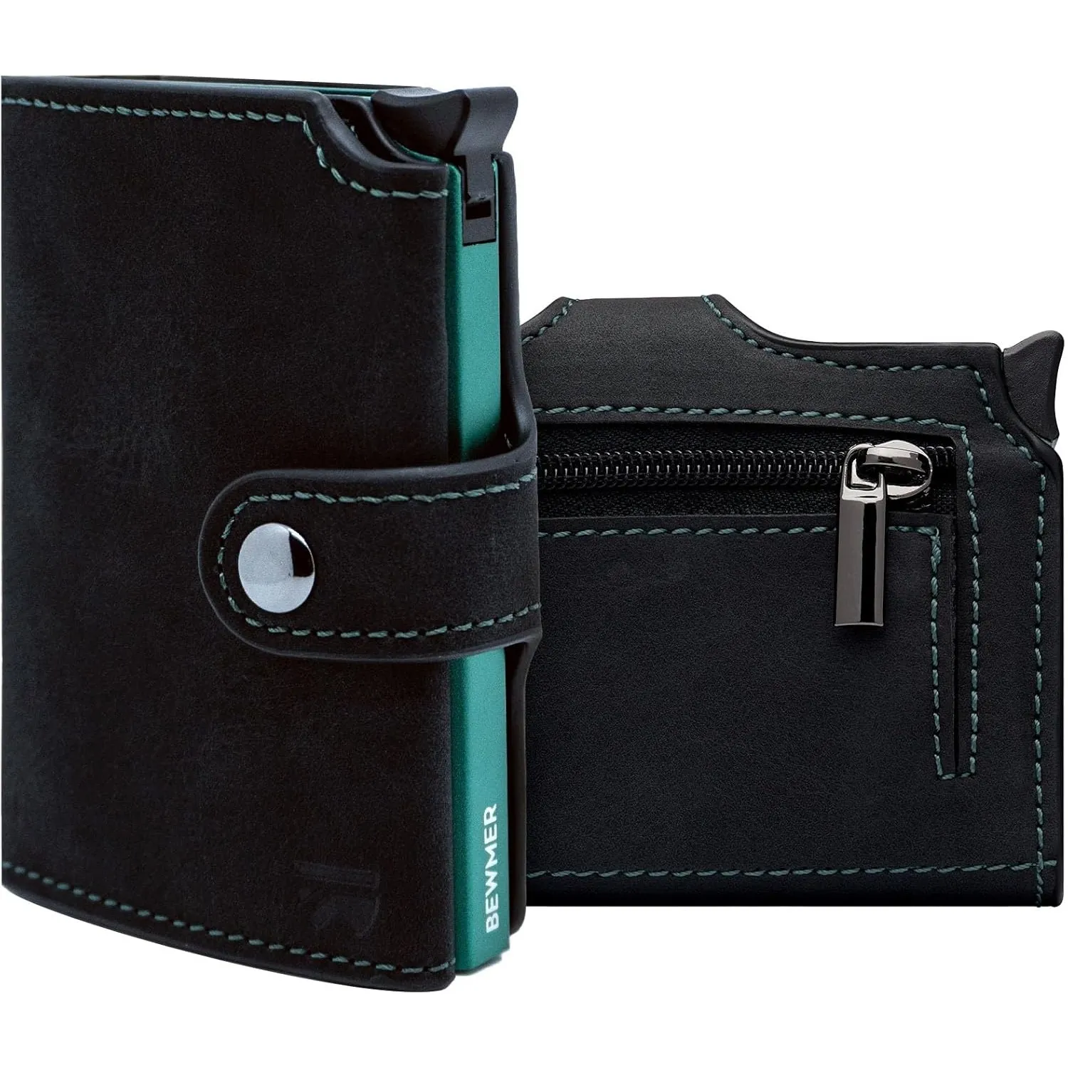 BEWMER v2 Shielded Slim Wallet mit Münzfach für Herren & Damen | Kartenetui mit Münzfach & RFID-Schutz & Anti-Cloning |…