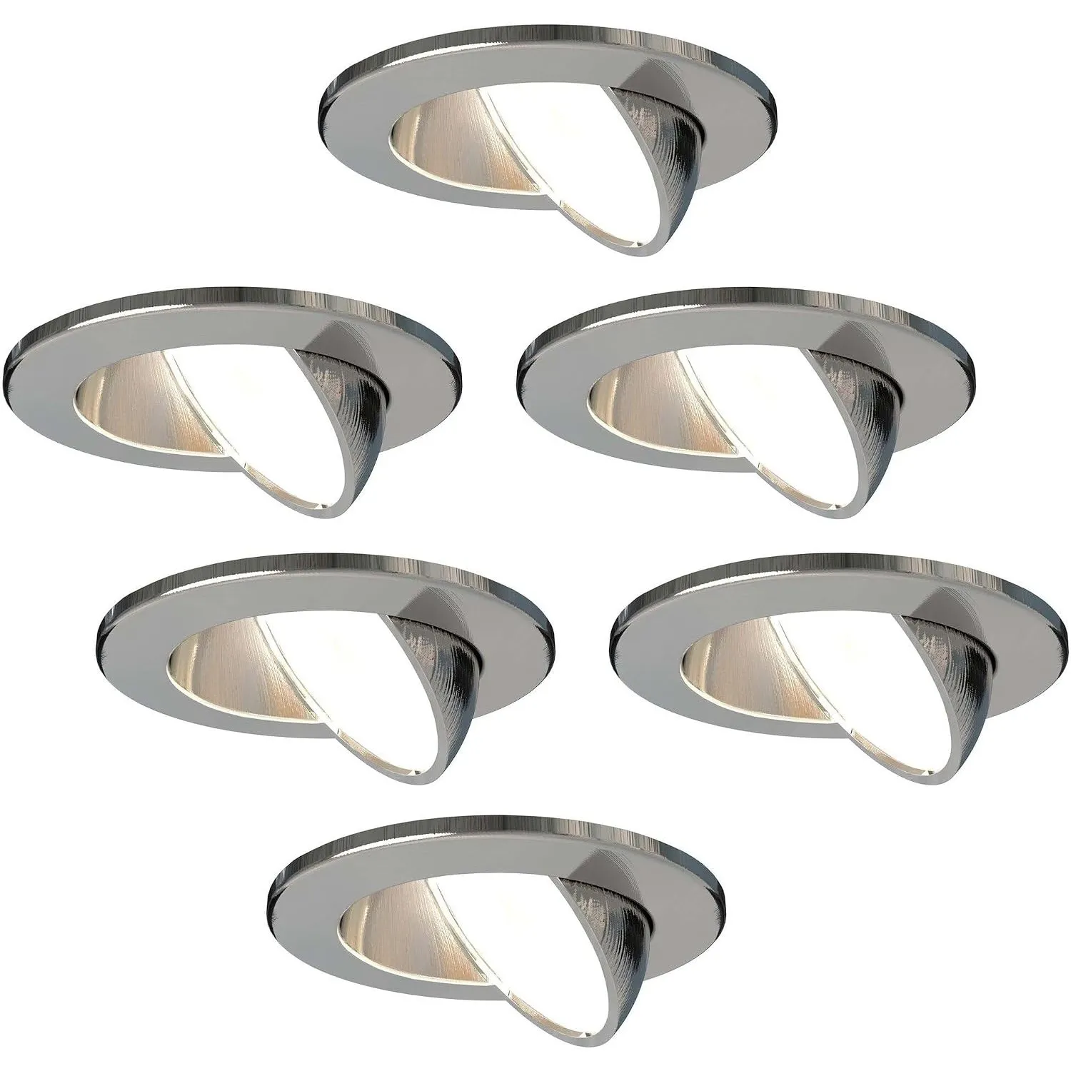 Ledvion 6er set LED Einbaustrahler 5W CCT Warmweiss Kaltweiss IP65