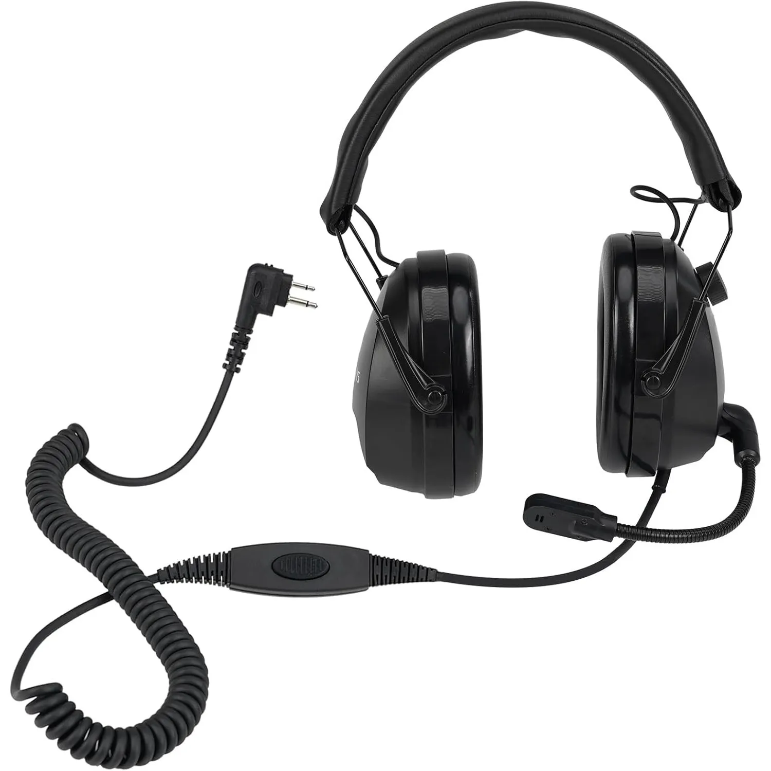 Retevis Noise Cancelling Walkie Talkie Kopfhörer, 2-Wege Radio Ohrhörer, Boom Mic, PTT, Walkie Talkie Headset Kompatibe…