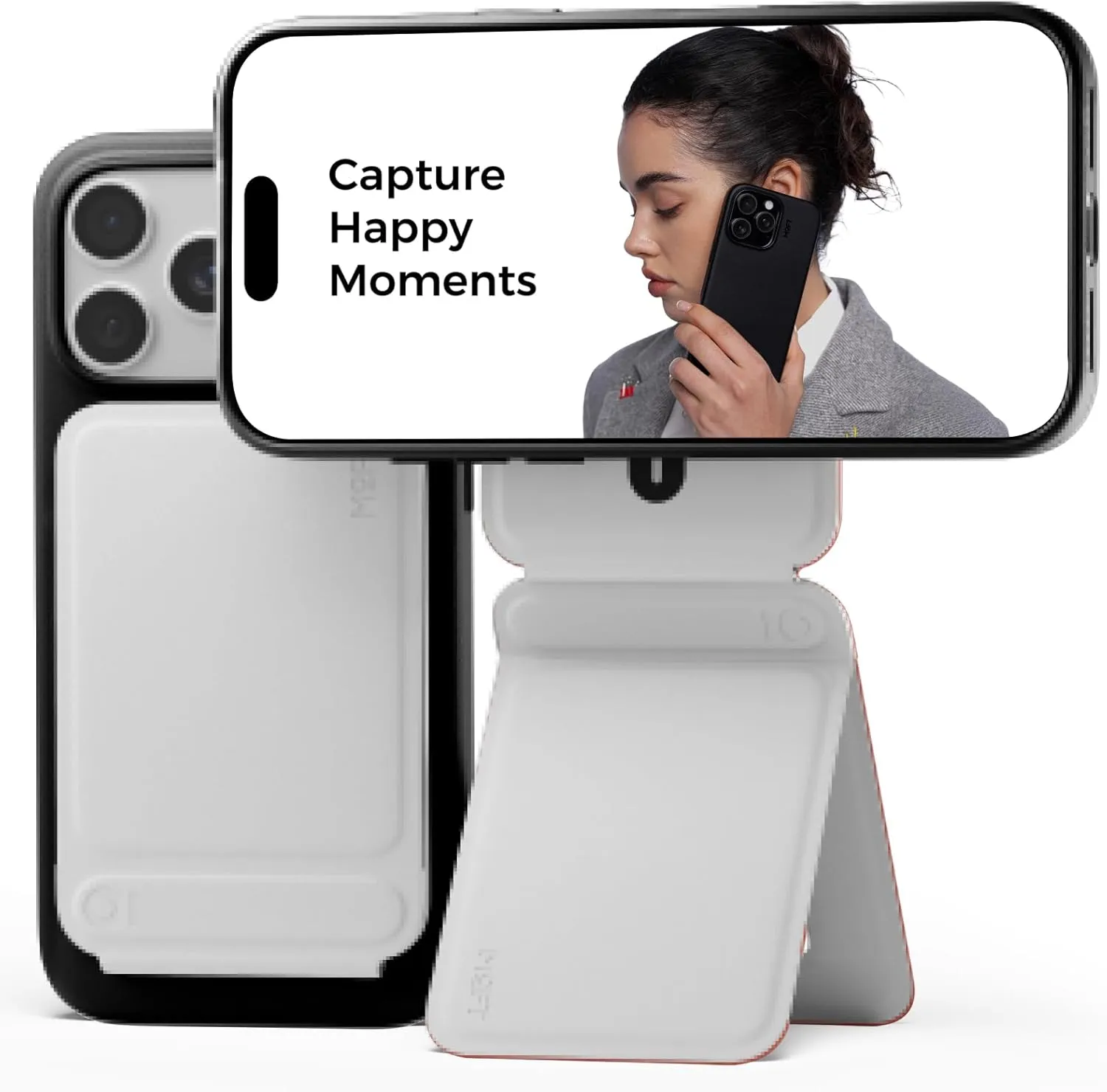 MOFT Stativ für iPhone 17/16/15/14/13/12 Serie, Snap Unsichtbarer Handy Stativ Ständer mit 3 Modi für Self-Vlogging, Ma…