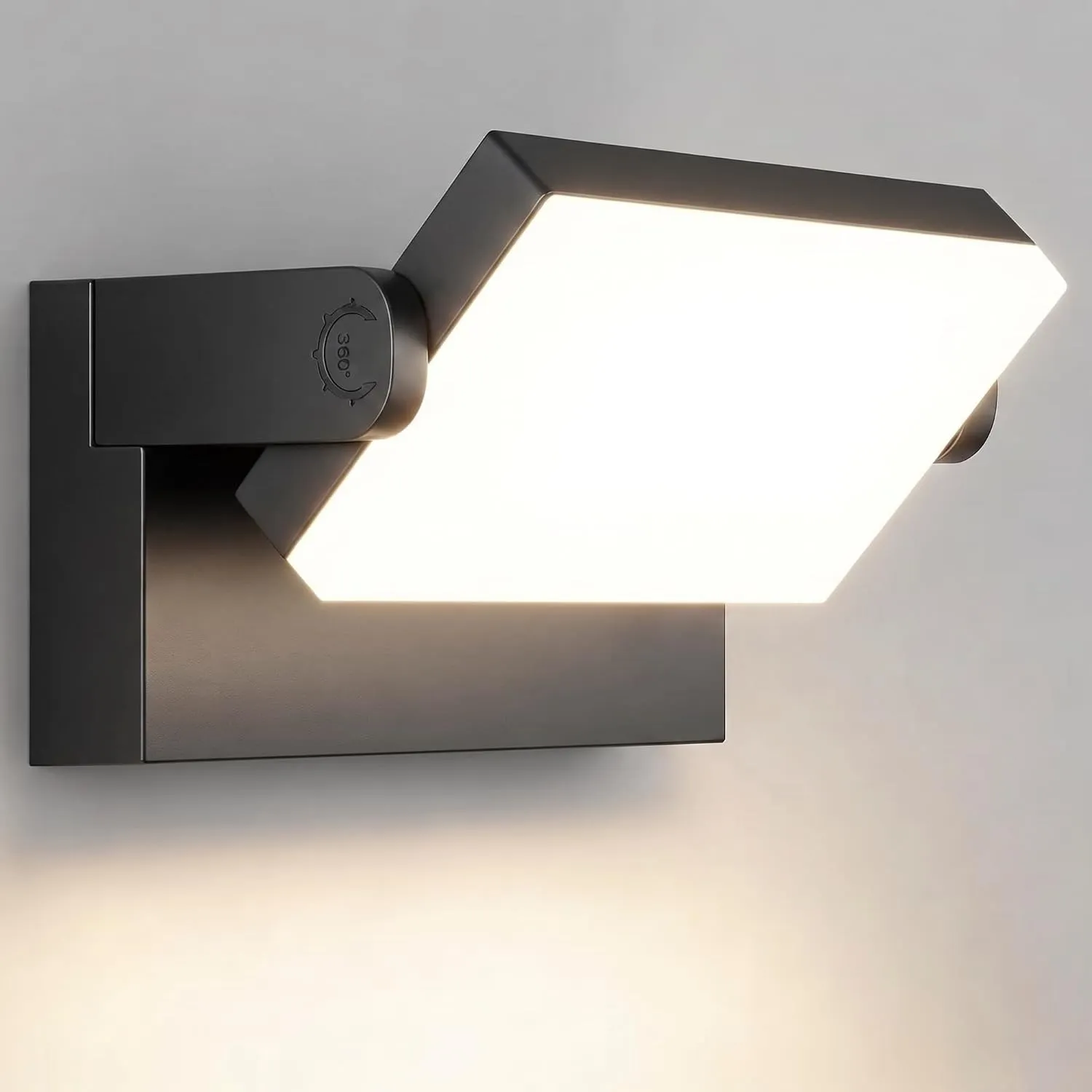 Kingwen 40W LED Wandleuchte außen,3000K,3000lm,Schwarz,360° drehbar | IP65,3000K Warmweiß,Aluminiumgehäuse;für Hauswand…