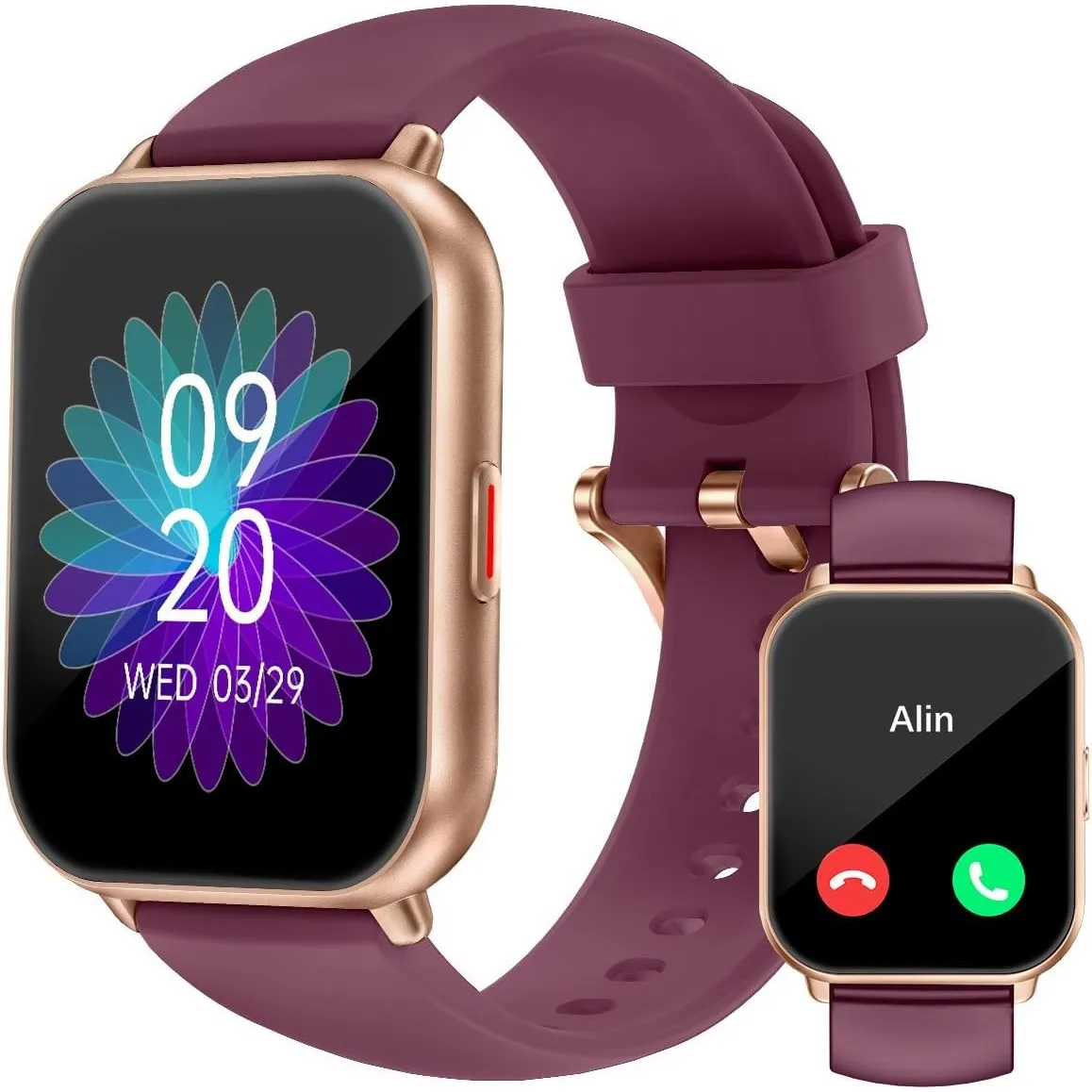 Smartwatch mit Telefonfunktion,Smartwatch für Damen Herren 1.85'' HD Screen