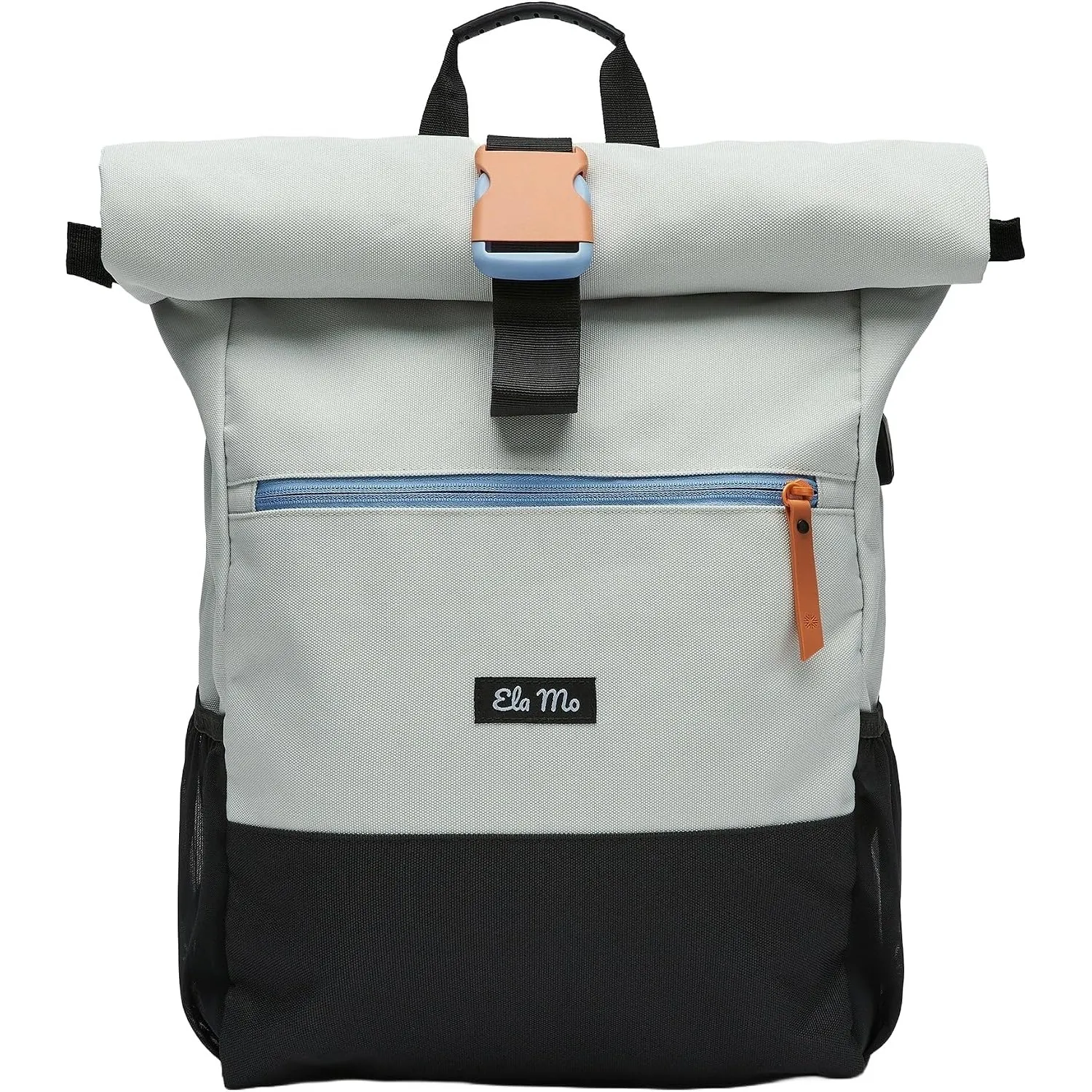 Ela Mo® Rolltop Rucksack Damen - Rollrucksack Anti Diebstahl für Sport & Reisen - Laptoprucksack für Schule, Uni, Busin…