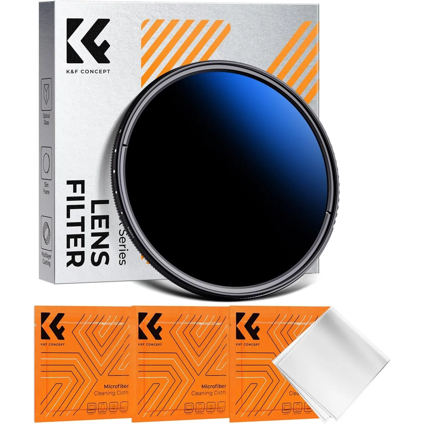 K&F CONCEPT ND Filter 67mm Variabler Graufilter ND2-ND2000 (1-11 Blenden) | Optikglas mit 18-lagiger Nano-Beschichtung,…
