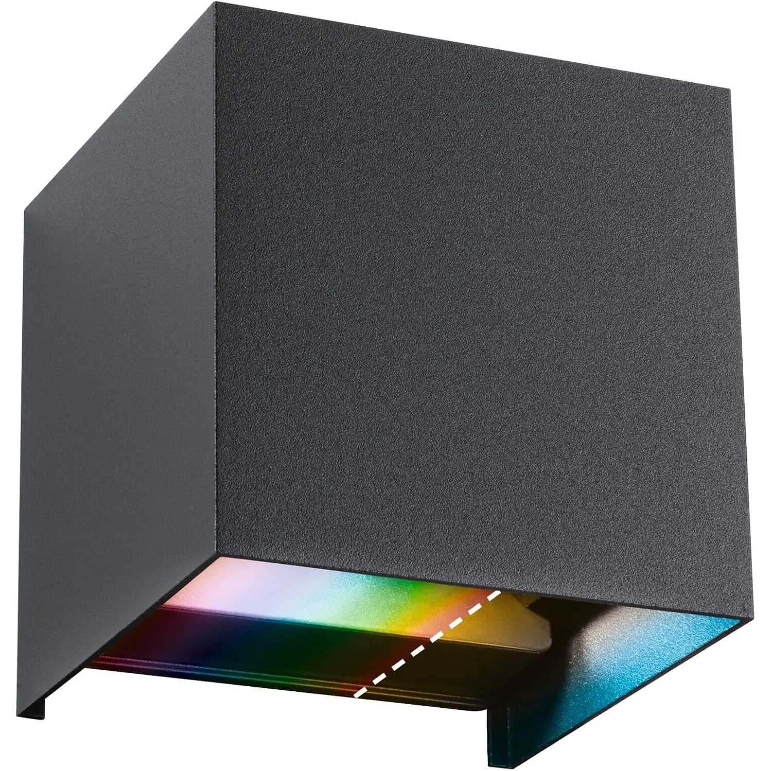 Paulmann 94847 LED Außenwandleuchte Cybo IP44 2x2,5W 2x150lm dimmbar 100x100mm Anthrazit Aluminium RGBW