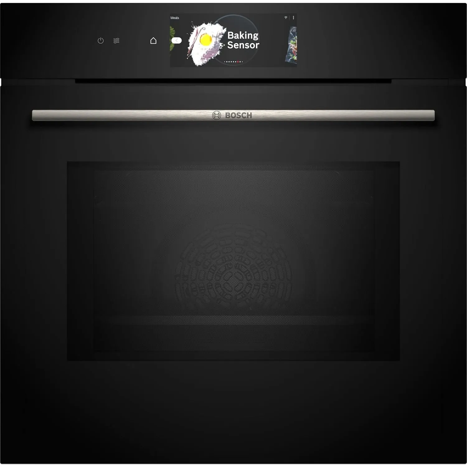 Bosch HMG778NB1 Einbau-Backofen Serie 8, Integrierbarer Backofen 60 x 60cm, Mikrowellenfunktion, digitaler Bedienring, …