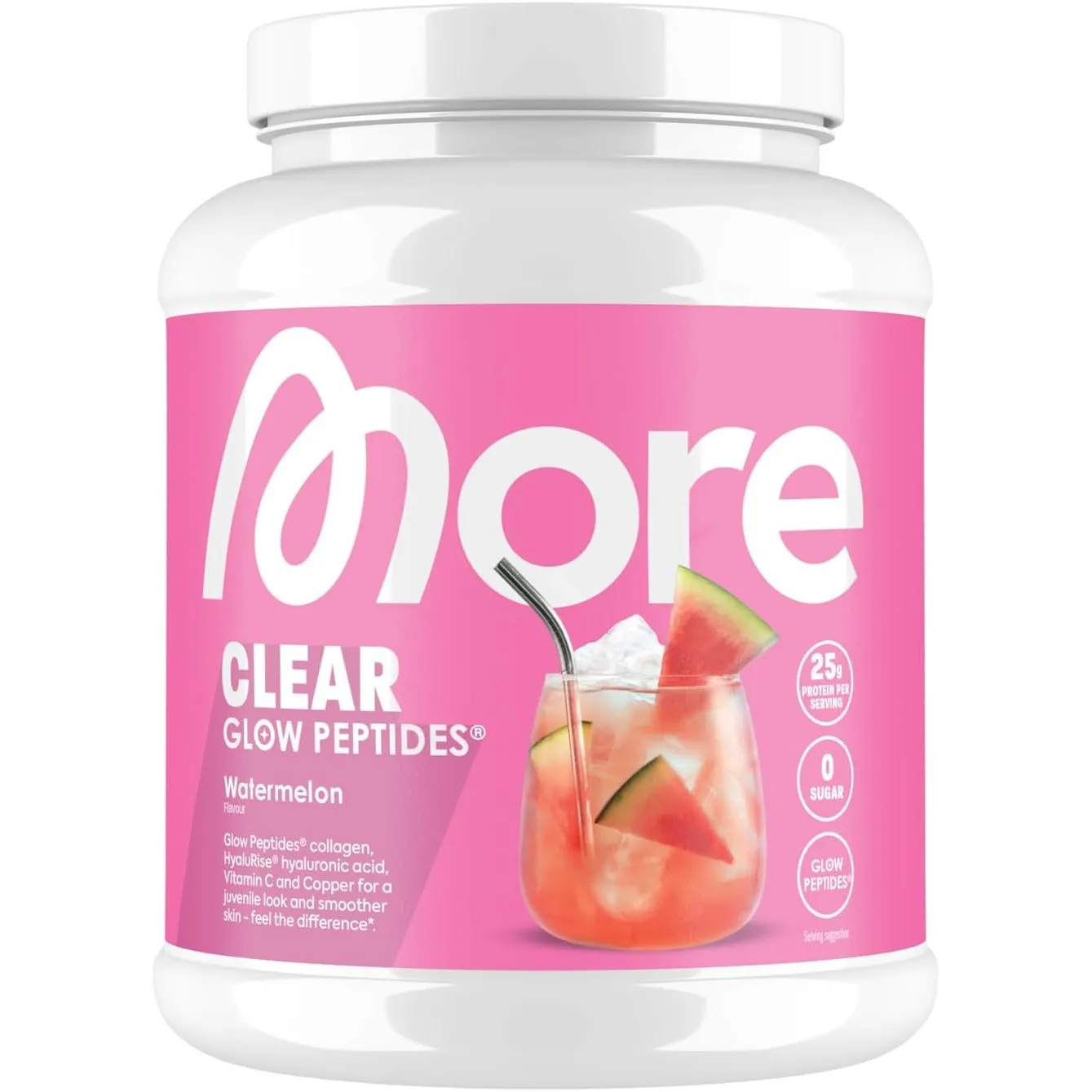 MORE Clear Glow Peptides, Wassermelone, 600 g