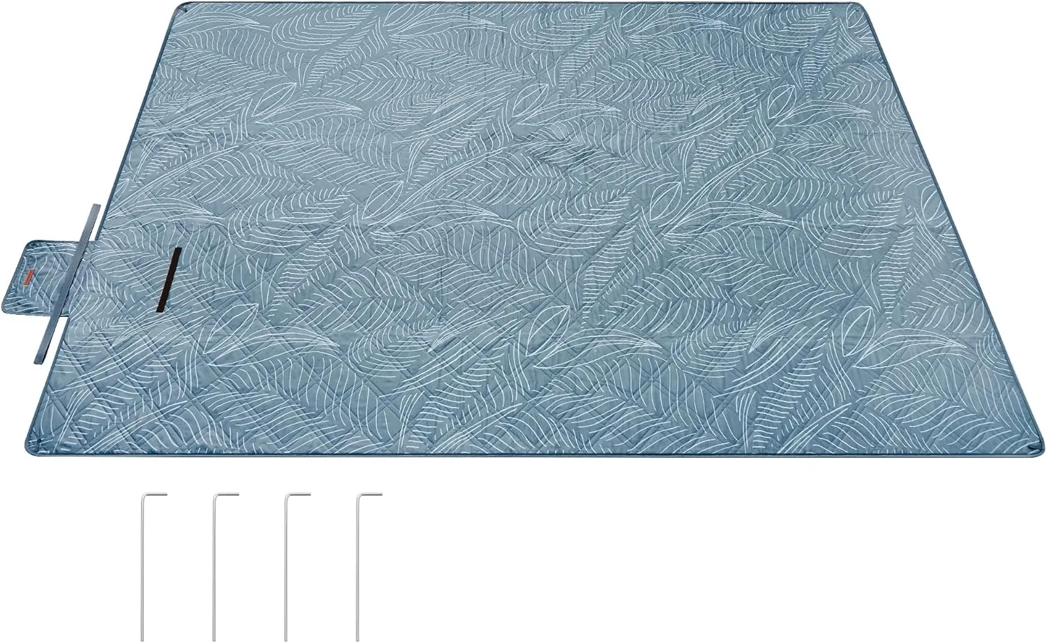 SONGMICS Picnic Blanket 300 x 200 cm with 4 Ground Anchors Large Camping Blanket Park Garden Beach Waterproof Machine W…