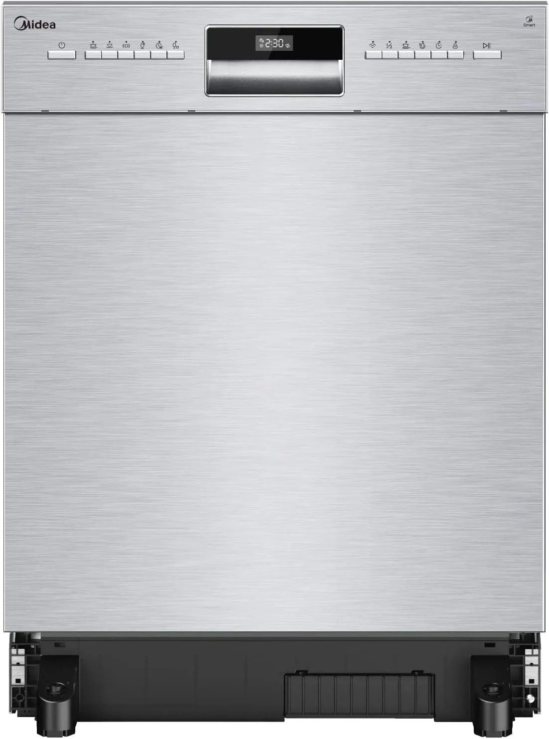 Midea Geschirrspüler Unterbau MDWEU1435XSS-W, 14 Maßgedecke, Spülmaschine 60 cm Teilintegrierbar mit WIFI, Extra Trockn…