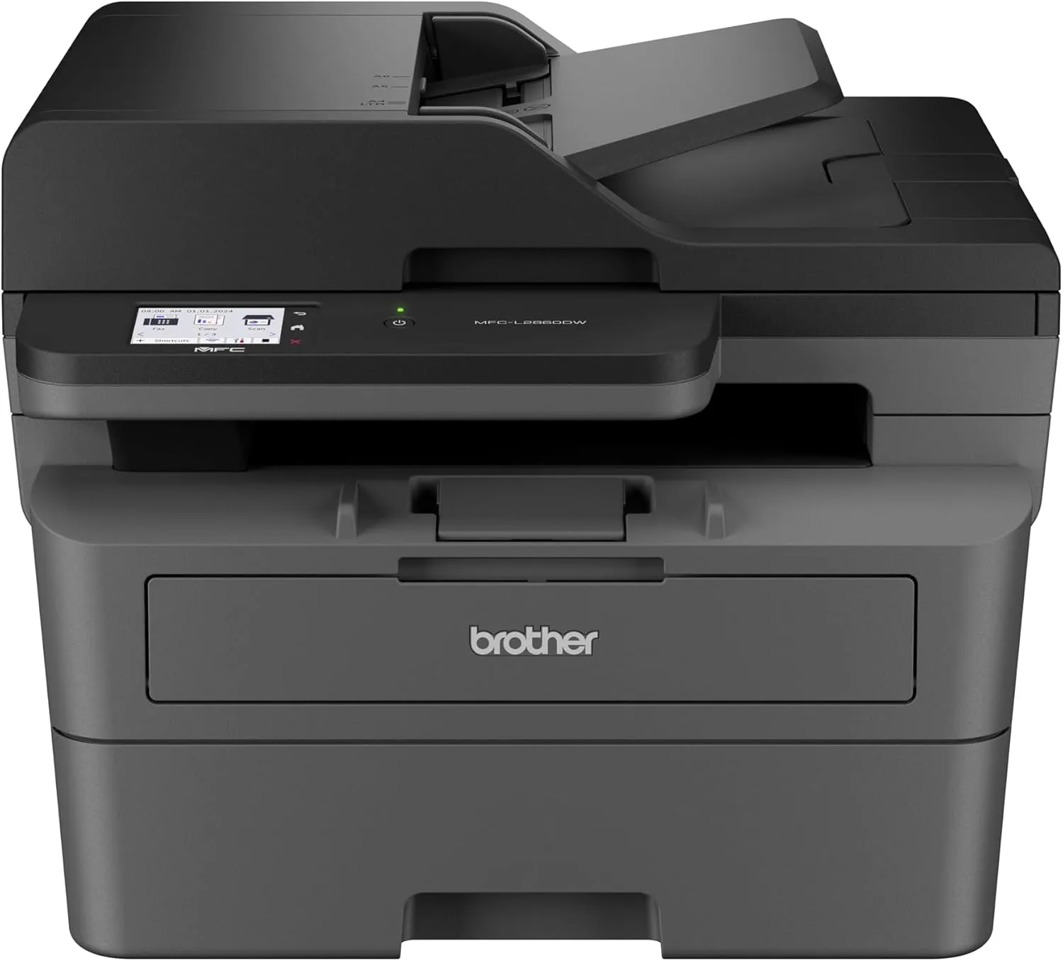 Brother MFC-L2860DWE 4-in-1-Multifunktions-Laserdrucker, 34 ppm, Duplexdruck, 6,8 cm Touchscreen-Farbdisplay, Fast Ethe…