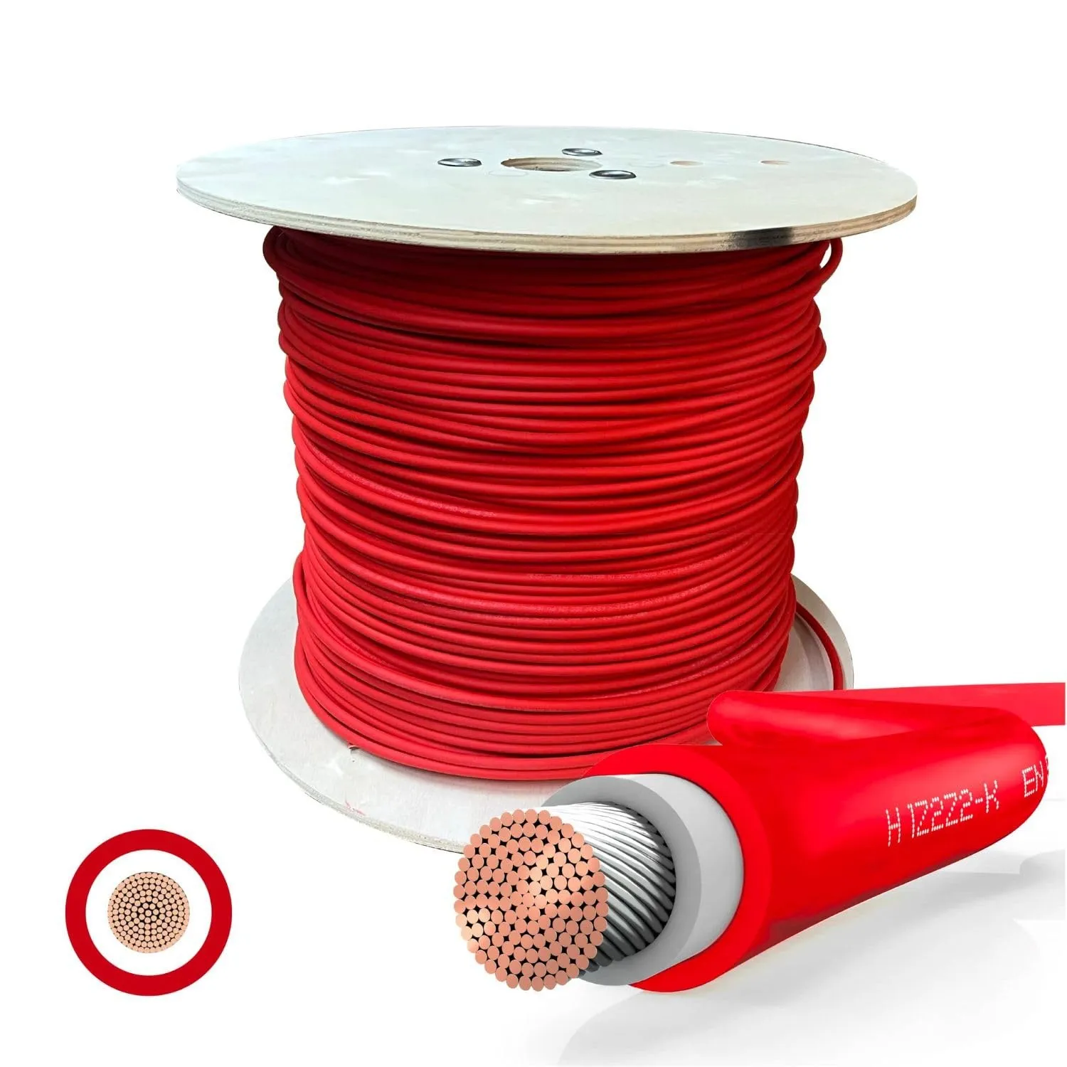 SOLARTRONICS Meterware Solarkabel 6mm² 40m Flexibel, Robust, Rot