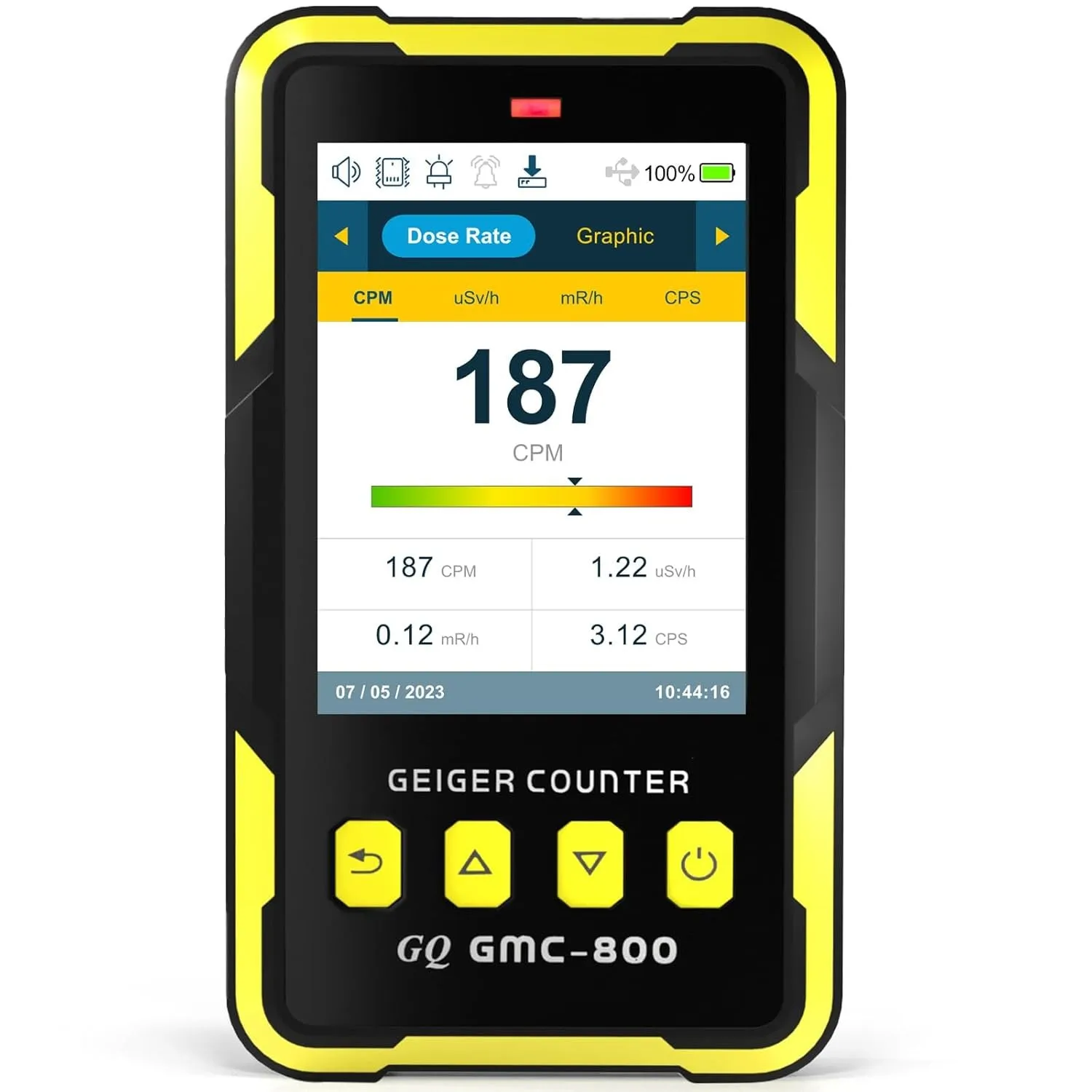 Nuklearstrahlungsdetektor GQ GMC-800 Geigerzähler USA Designprodukt US-Nationalstandard Dosimeter Datenspeicherung & gl…