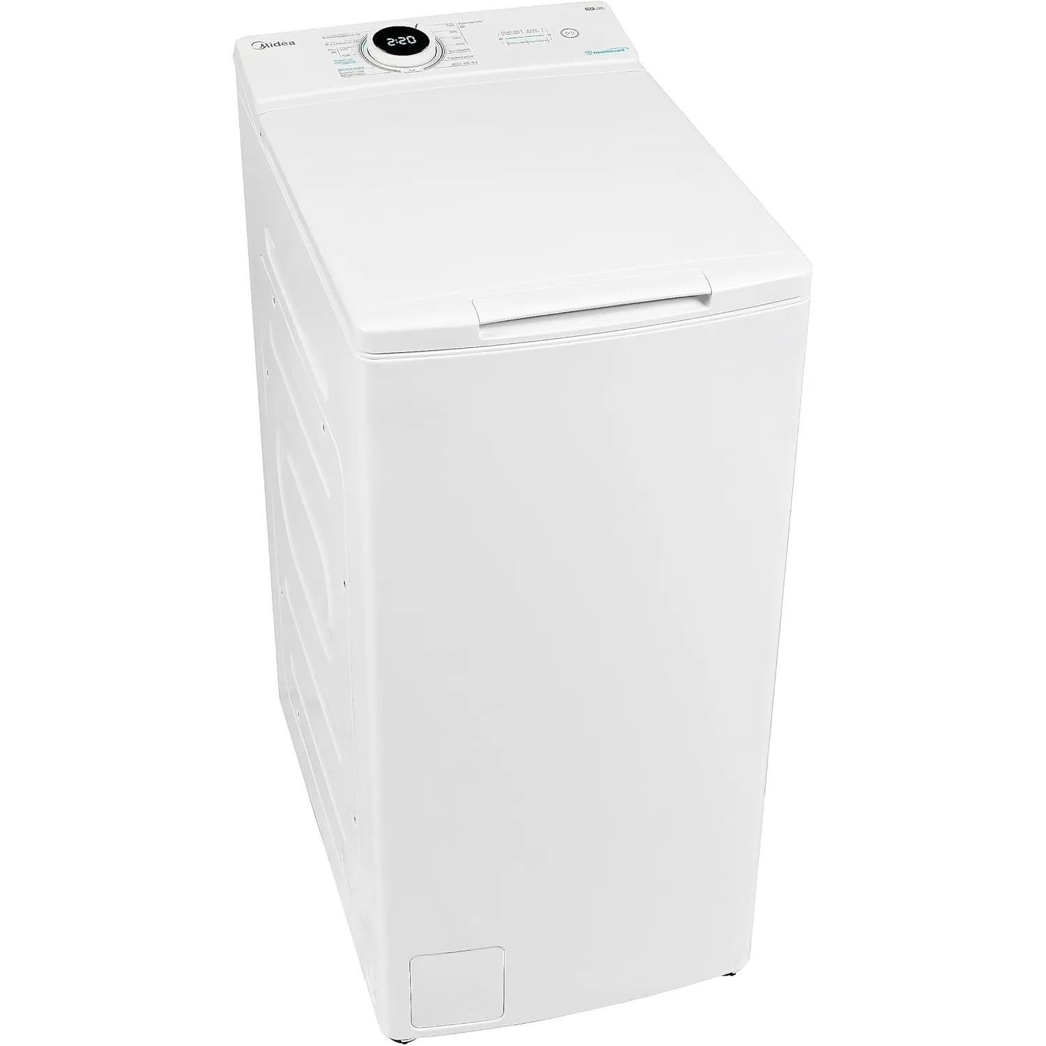Midea Toplader Waschmaschine MF10ET60B / 6KG / A / 1200 U/min/BLDC Inverter Mortor/Dampffunktion/SoftOpener/XL Türöffnu…