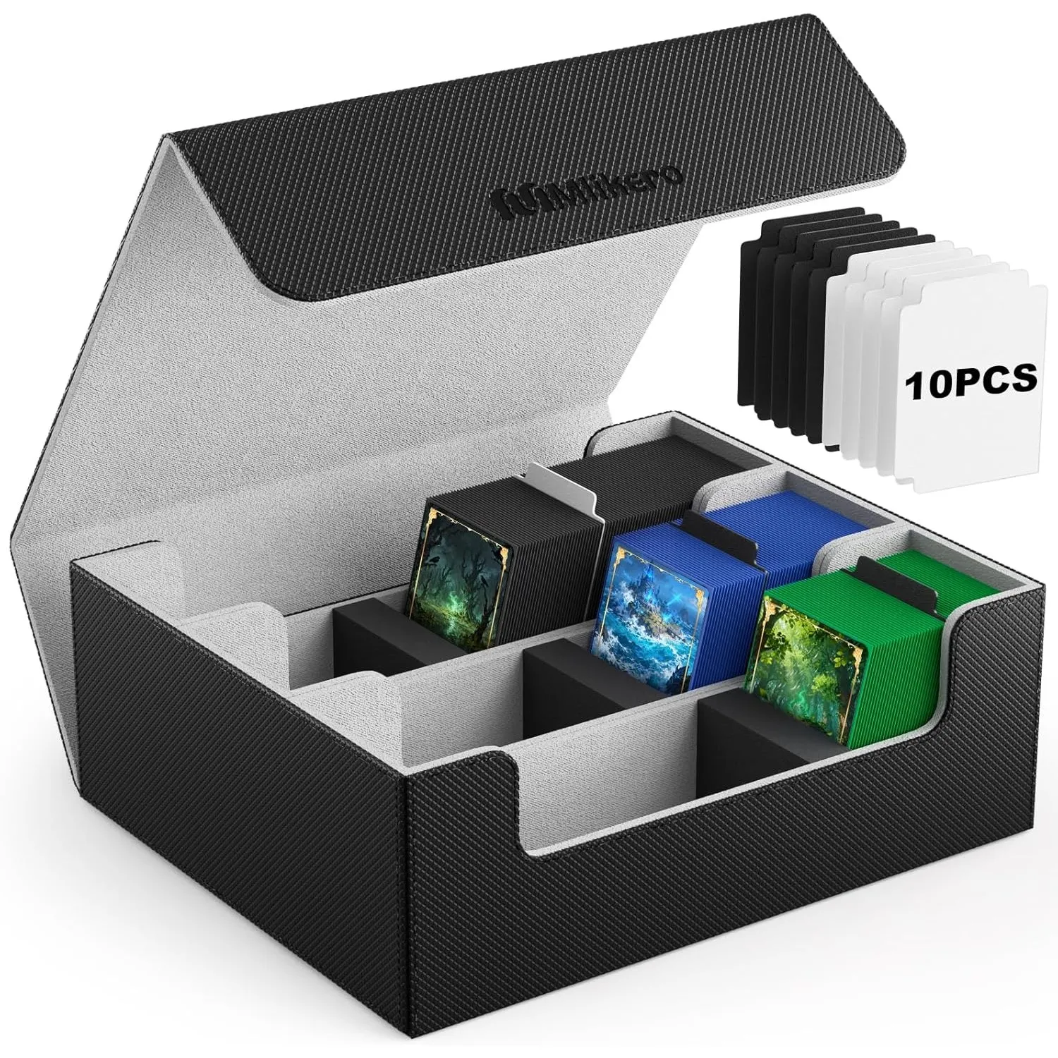 Mlikero Sammelkarten-Aufbewahrungsbox für 1800+ Karten, Magnetische Deck-Box passend für MTG und Sports Karten, Premium…
