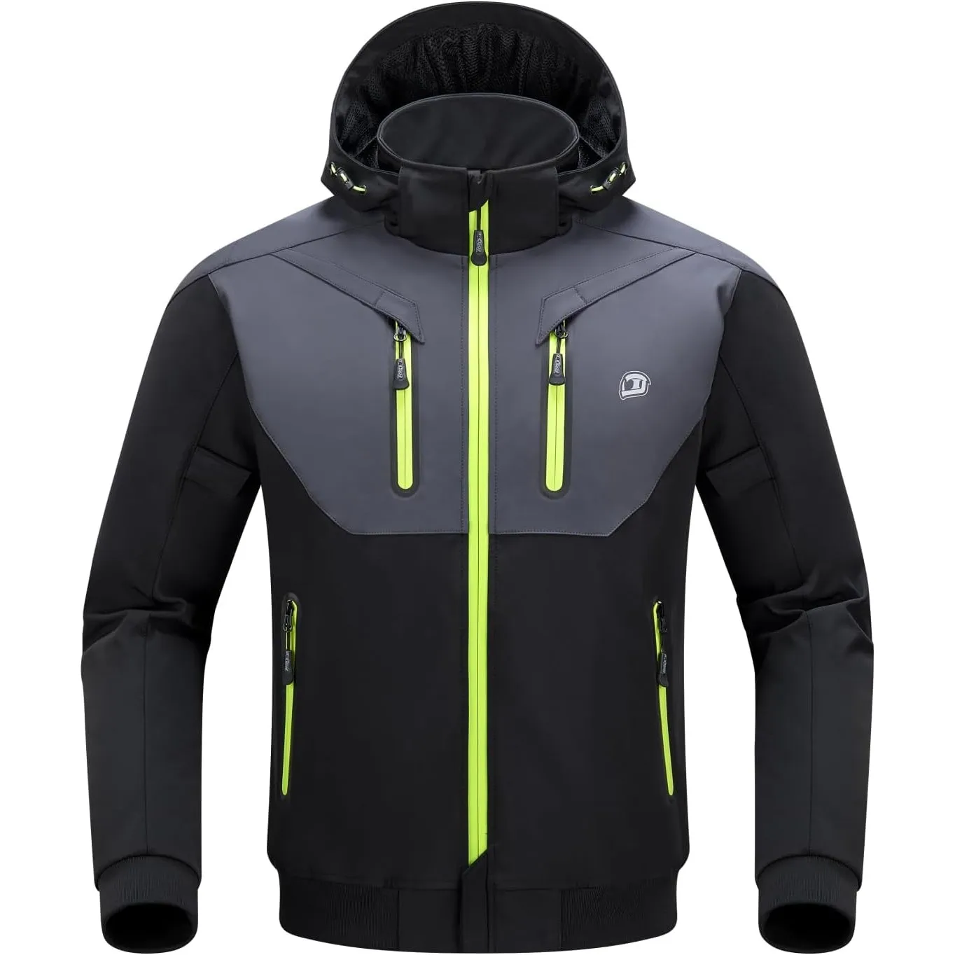 BORLENI Motorradjacke Herren Winter Motorrad Jacke mit CE-Protektoren Herausnehmbares Innenfutter Wasserabweisend Windd…