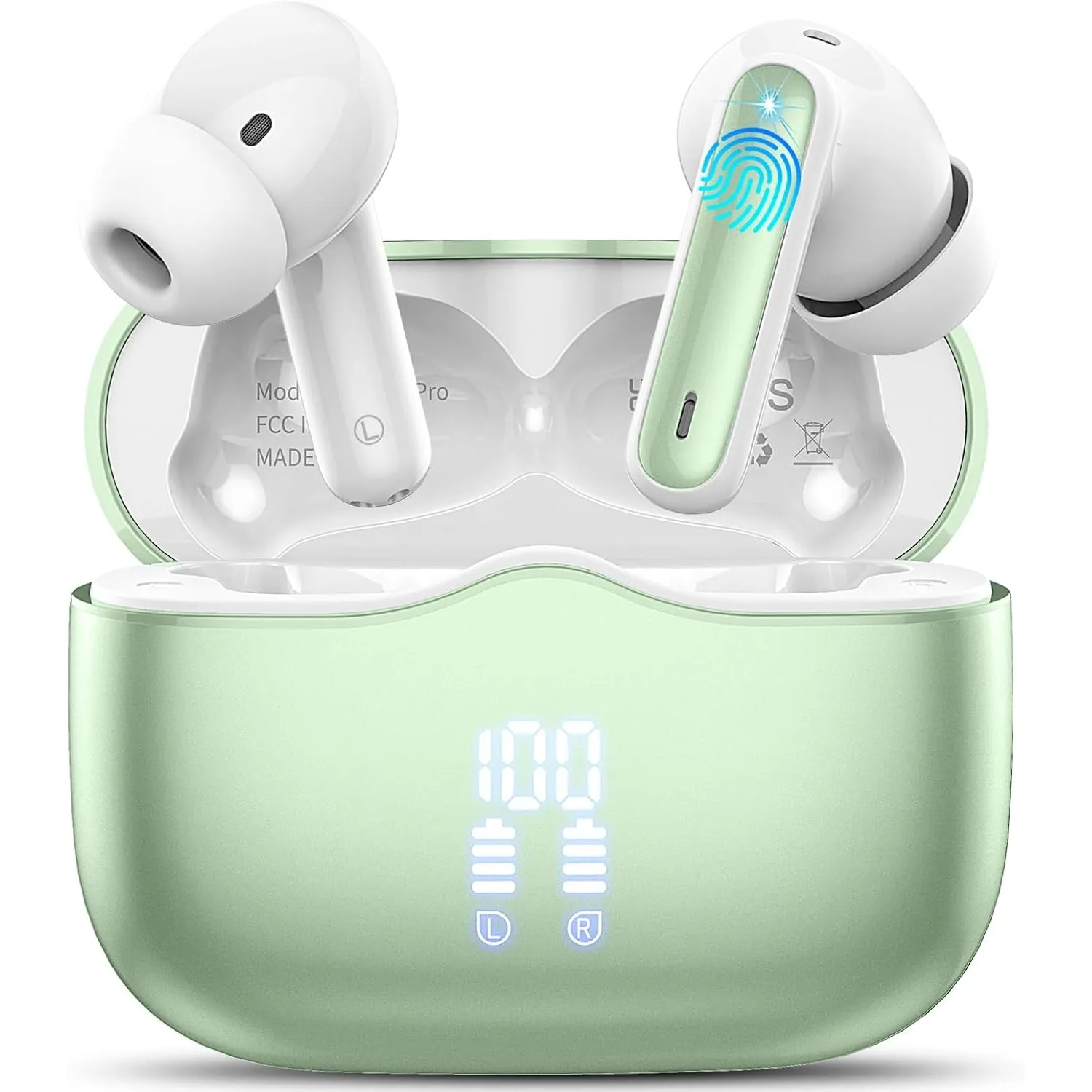 xinwld Bluetooth Kopfhörer, Kopfhörer Kabellos Bluetooth 5.3 In Ear Kopfhörer mit 4 ENC Noise Cancelling Mic, Kabellose…