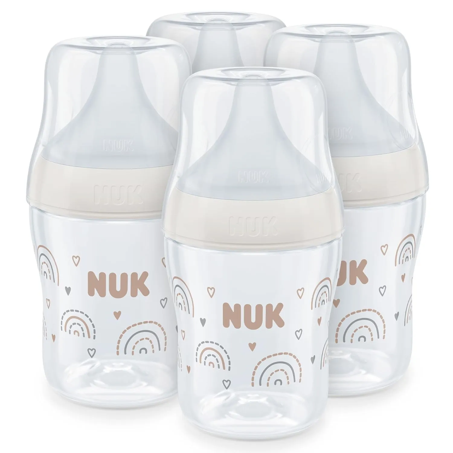 NUK Perfect Match Babyflaschenset | Ab 0 Monate | Passt sich dem Baby an | Temperature Control | Anti-Colic | 150 ml | …