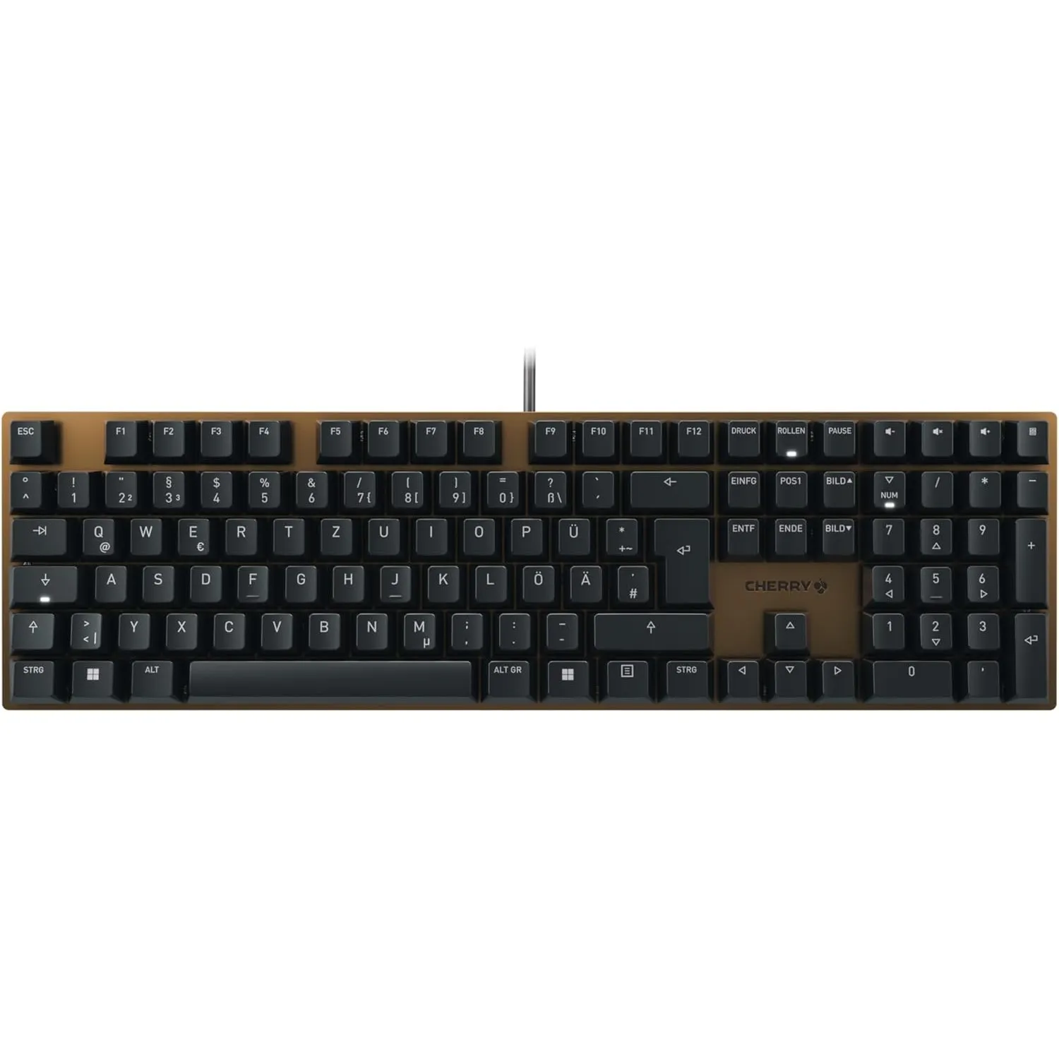 CHERRY KC 200 MX, Mechanische Tastatur, DE QWERTZ, MX2A Brown, Schwarz