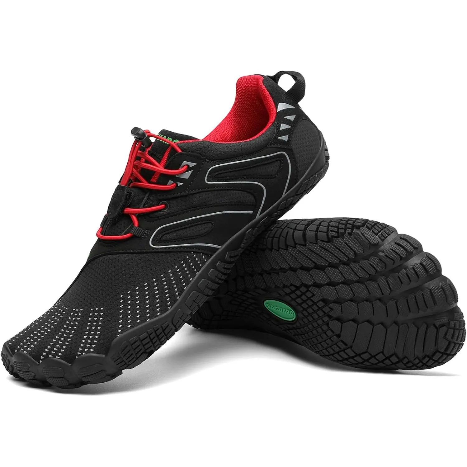 SAGUARO Unisex Barfußschuhe Outdoor Barfuss Traillaufschuhe Zehenschuhe mit Zero-Drop Solhe Gr.36-48