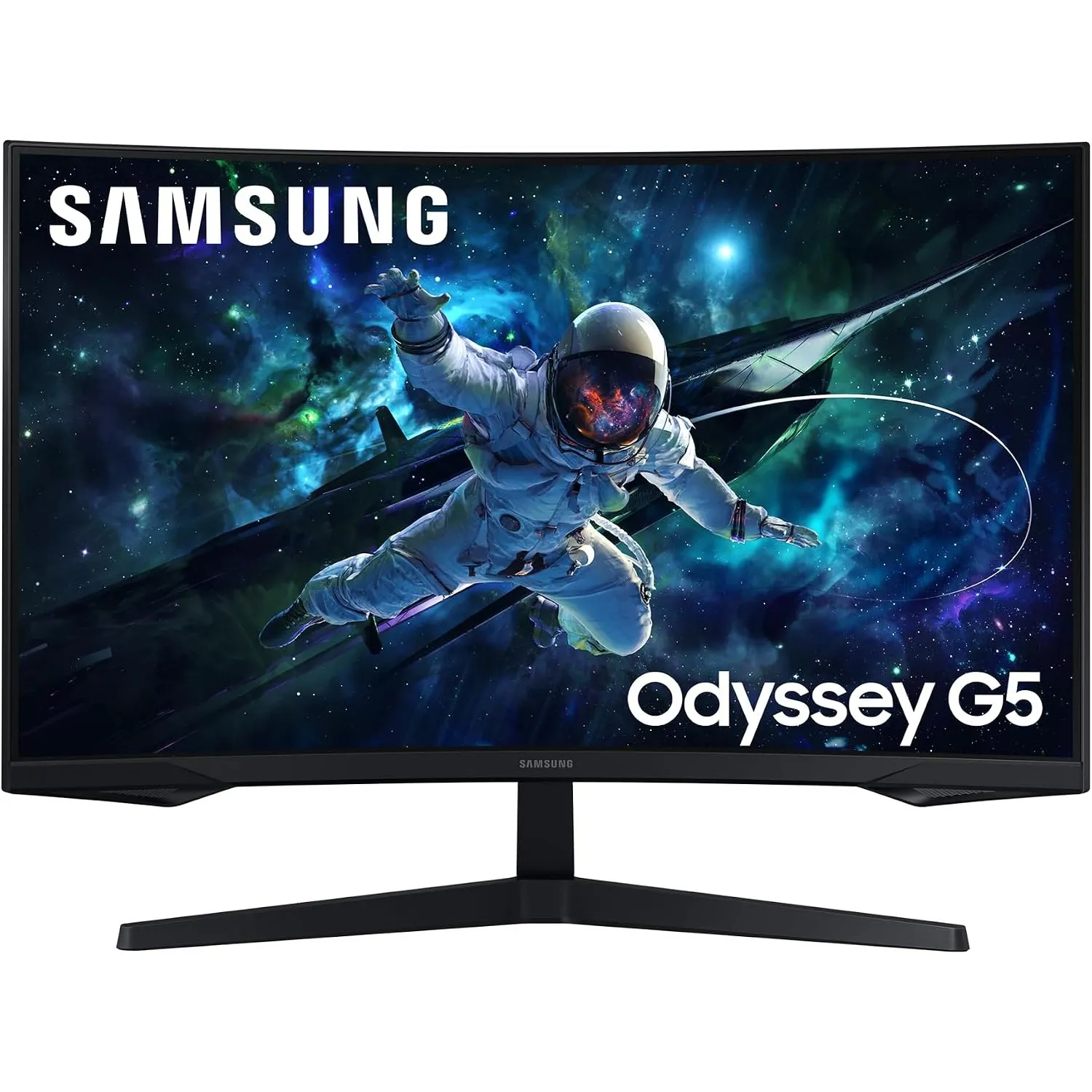 Samsung Odyssey G55C Curved Gaming Monitor 32 Zoll, Bildschirm mit VA-Panel, 2.560 x 1.440 Pixel, 1.000R Radius, HDR10,…
