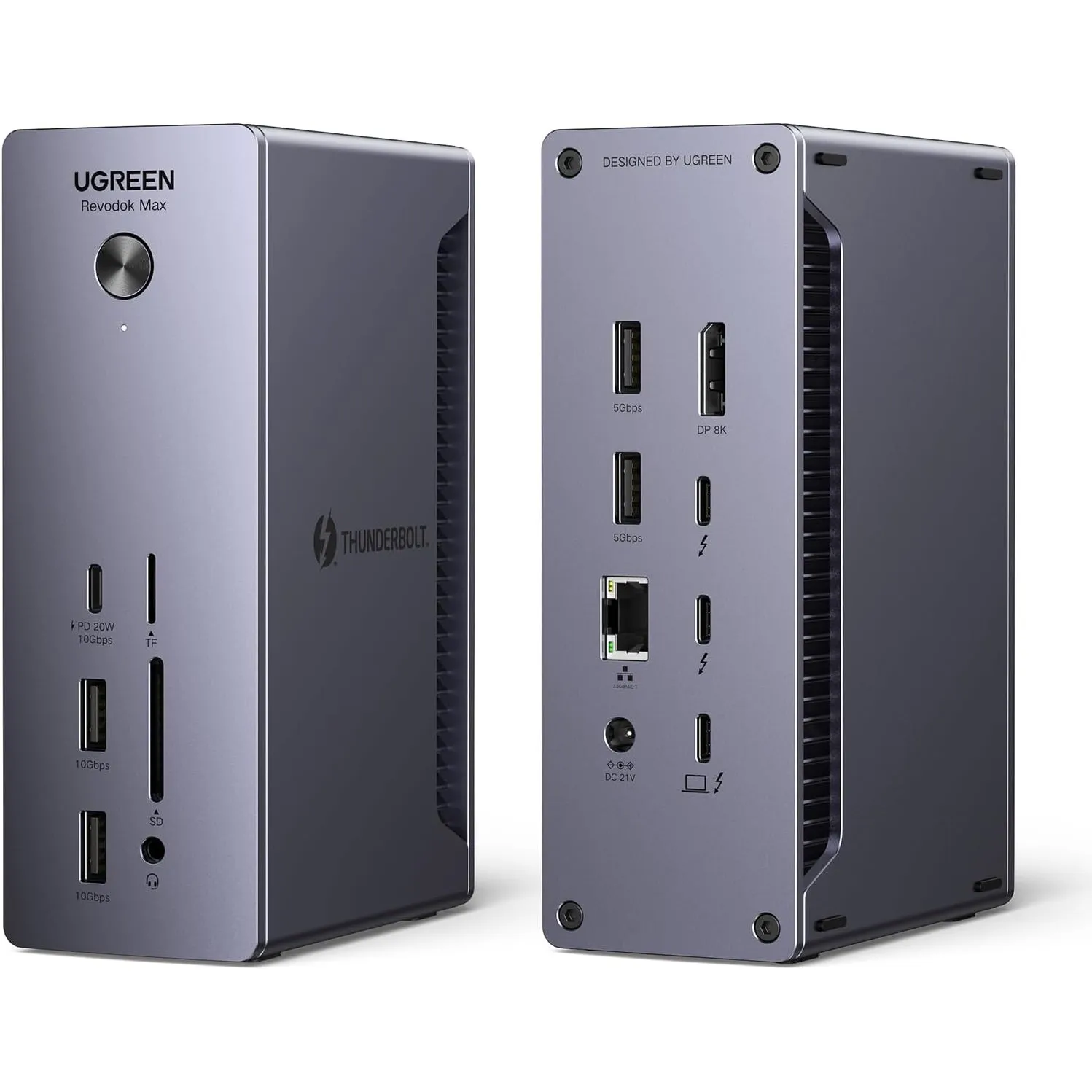 UGREEN Thunderbolt 4 Dock, 90W Aufladen, 40Gbps TBT4 Docking Station