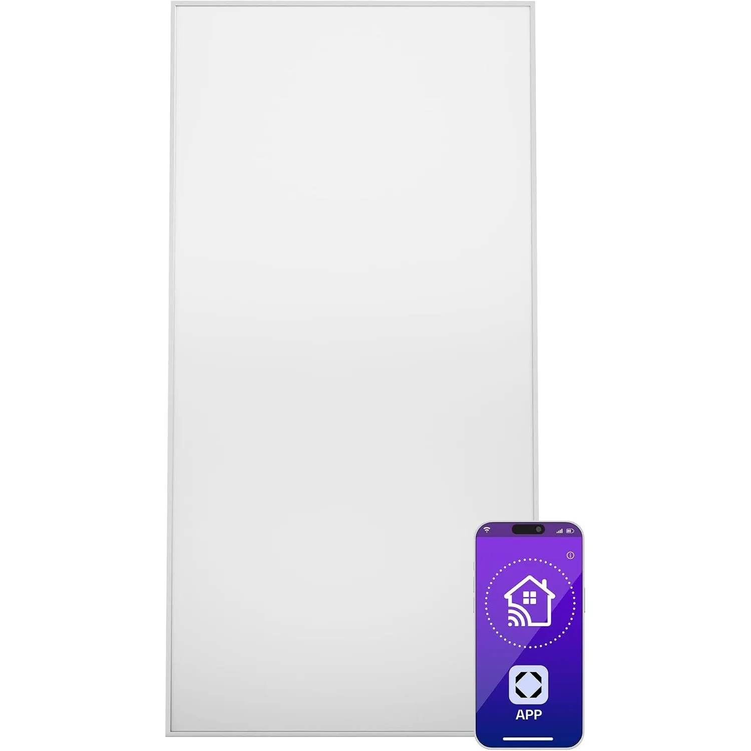 Klarstein Infrarotheizung mit Thermostat, 770W Elektroheizung, Smart Home Infrarotheizung zur Wandmontage, IR mit App-S…