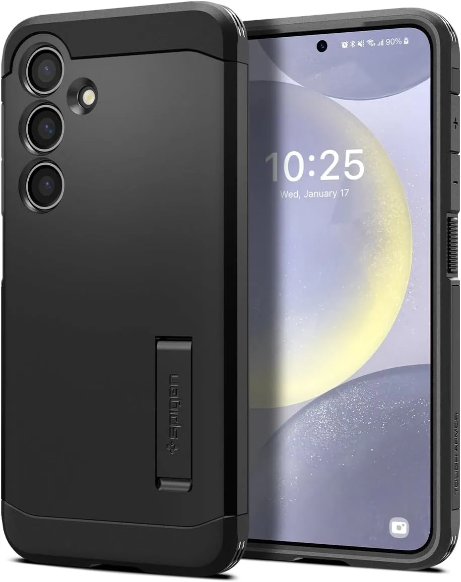 Spigen Tough Armor Hülle Kompatibel mit Samsung Galaxy S24 Plus -Schwarz