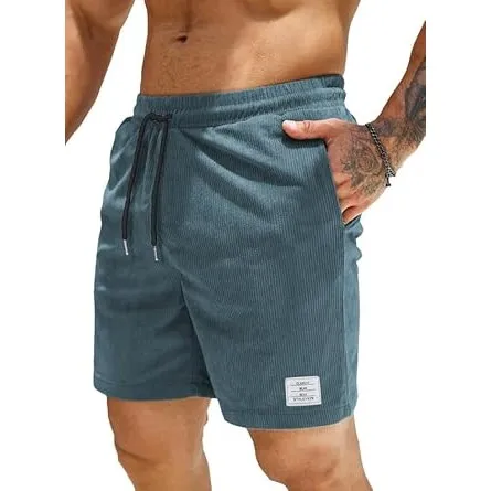 JMIERR Herren Corduroy Shorts mit 3 Taschen