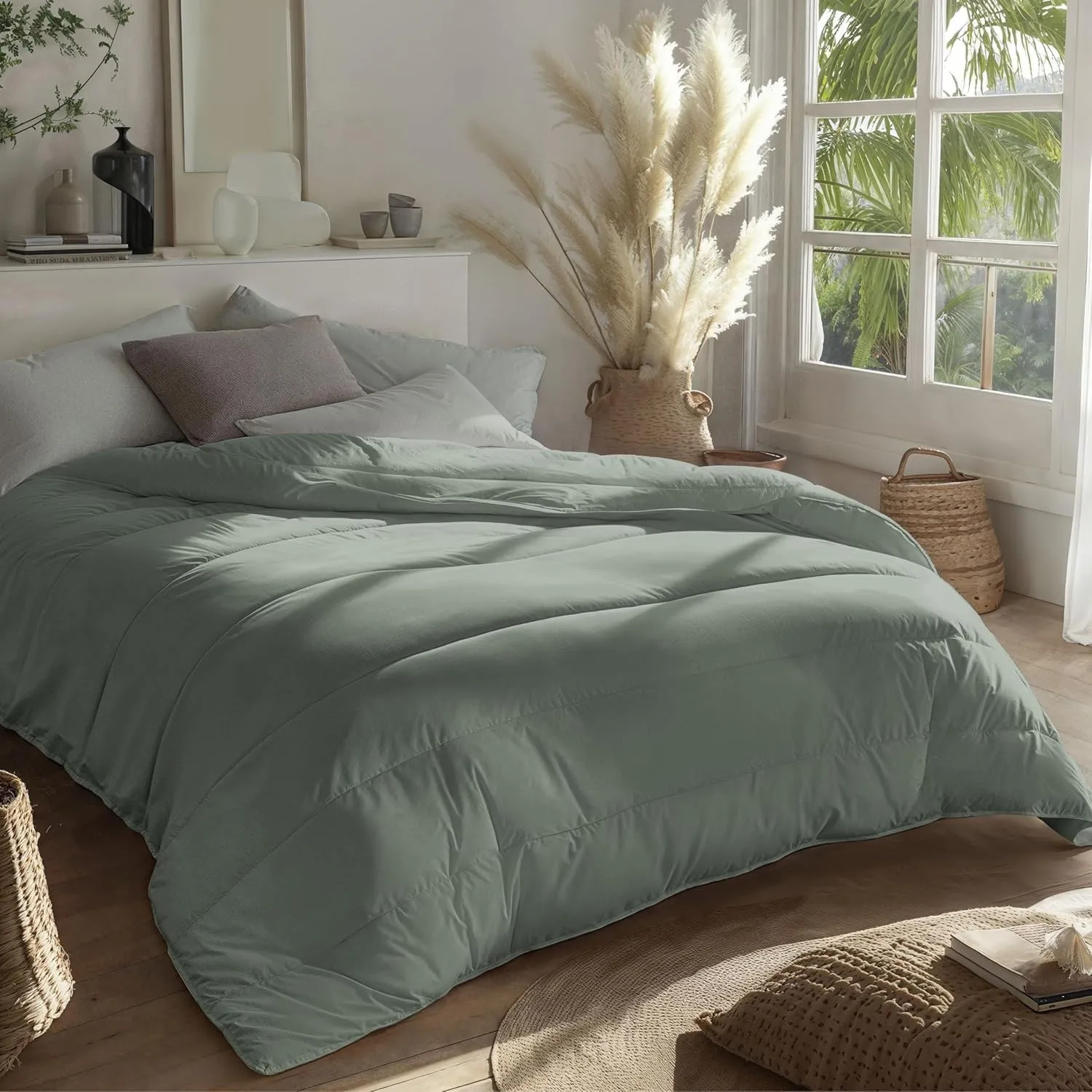 Zelesta Royalbed Ganzjahresdecke 2-in-1 mit integriertem Bezug - maschinenwaschbar - hypoallergen & leicht 300 g/m² Fül…