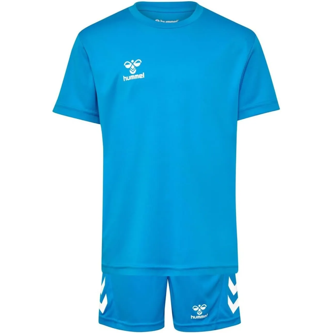 hummel Logo Set Trainingsanzug Kinder - Trikot - Sportanzug für Jungen und Mädchen - Training & Fußball Set mit Shorts …