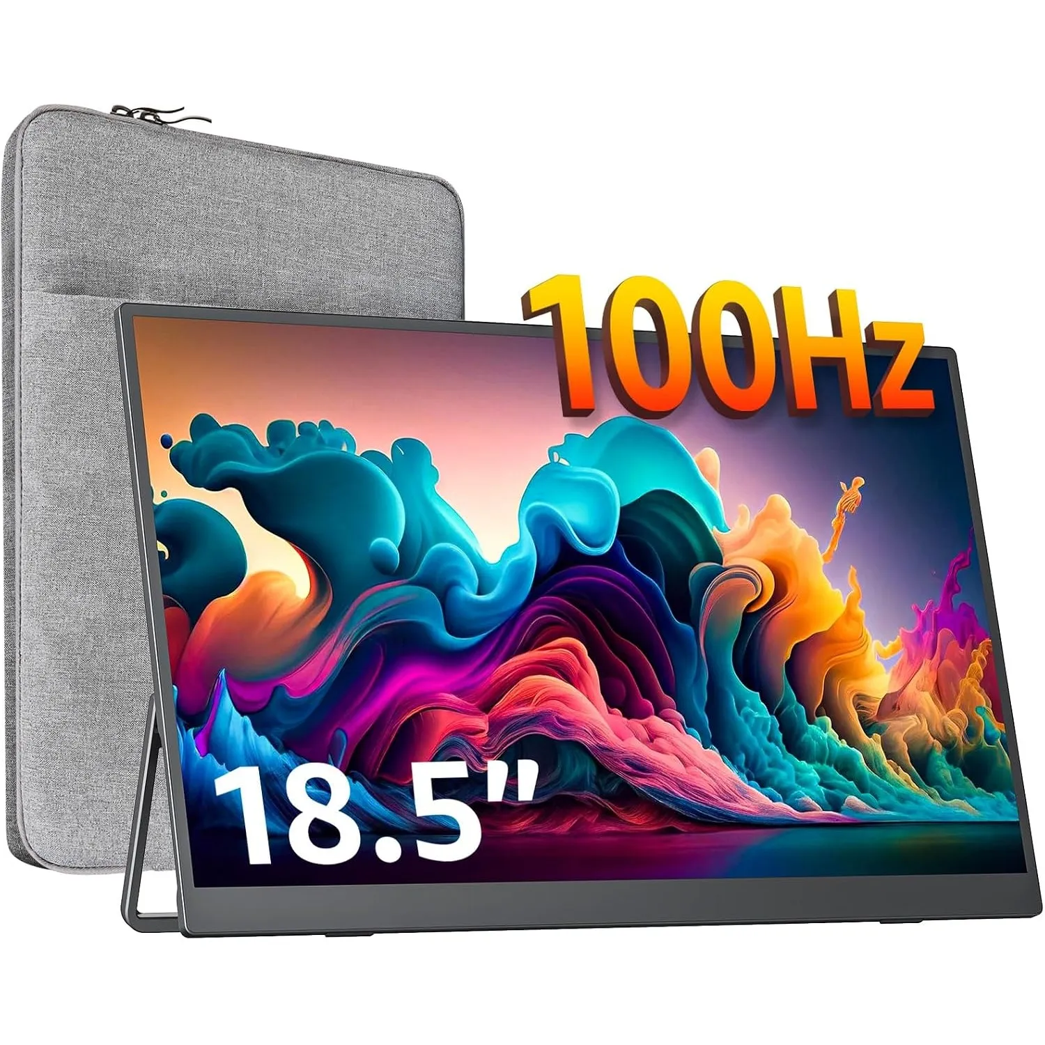 cocopar Portable Monitor 18.5 Zoll 1080P FHD 120% sRGB Mobiler Bildschirm Lautsprecher HDMI USB-C Tragbarer Monitor für…