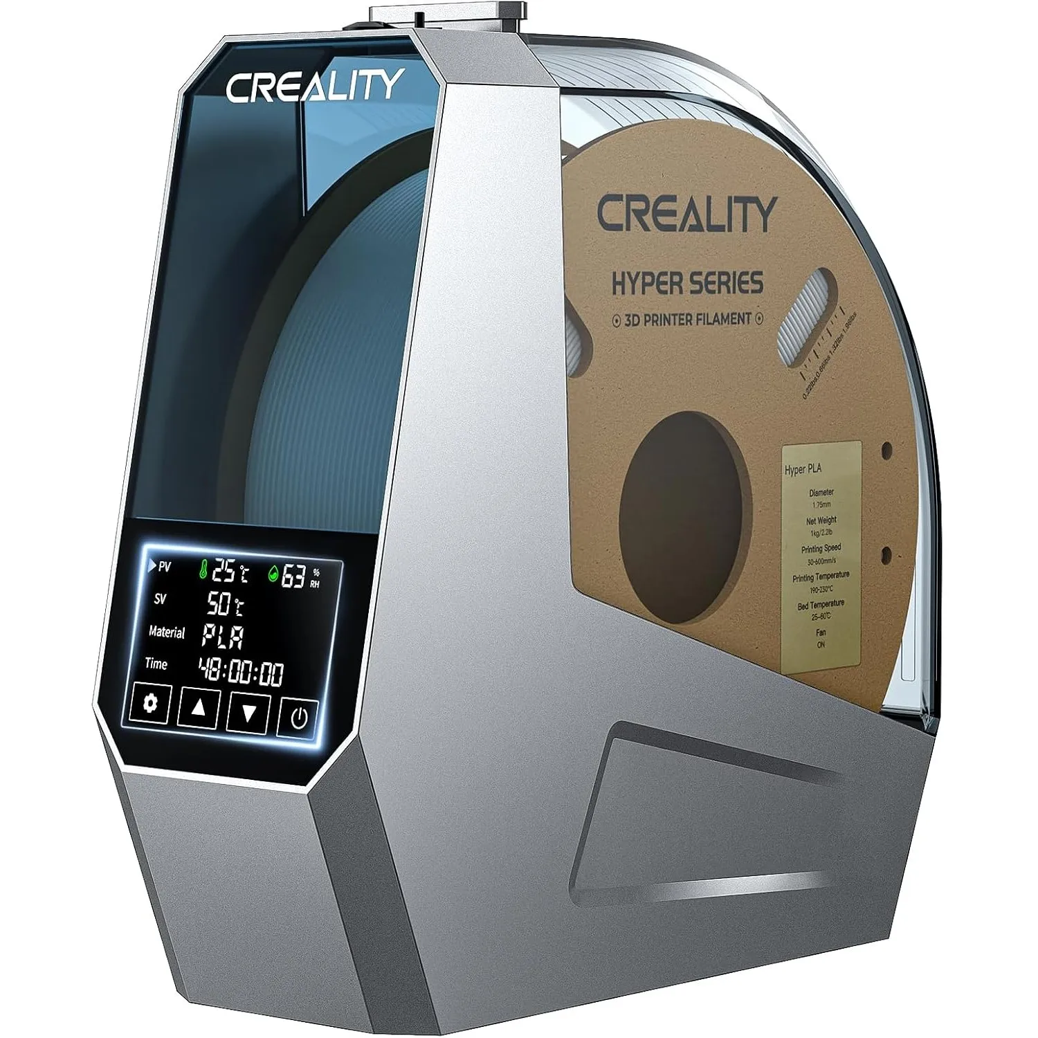Offizieller Creality Space PI Filament Trockner, 3D Drucker Filament Trockner Box, Filamentaufbewahrung und Filamentent…