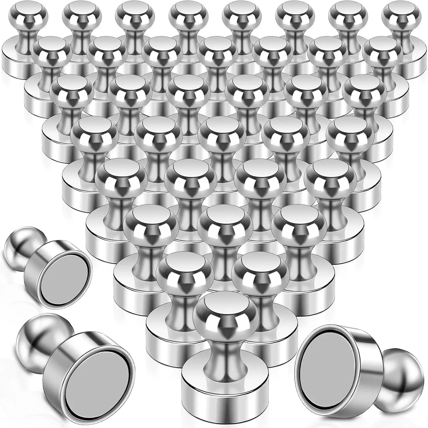 Starke Magnete, 36 Stück Neodym Magnete Extra Stark Mini Magnet für Kühlschrank, Magnettafel, Kegelmagnete, Stecktafel,…