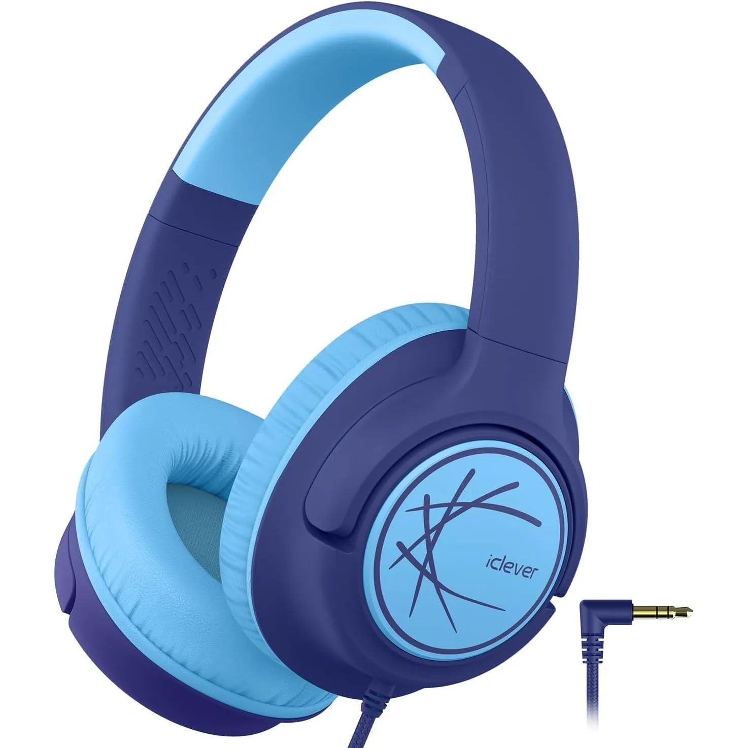 iClever Kopfhörer Kinder, Kinder Kopfhörer mit Kabel 85dBA Sichere Lautstärke, Stereo Sound, Over Ear Faltbare 3.5 mm J…