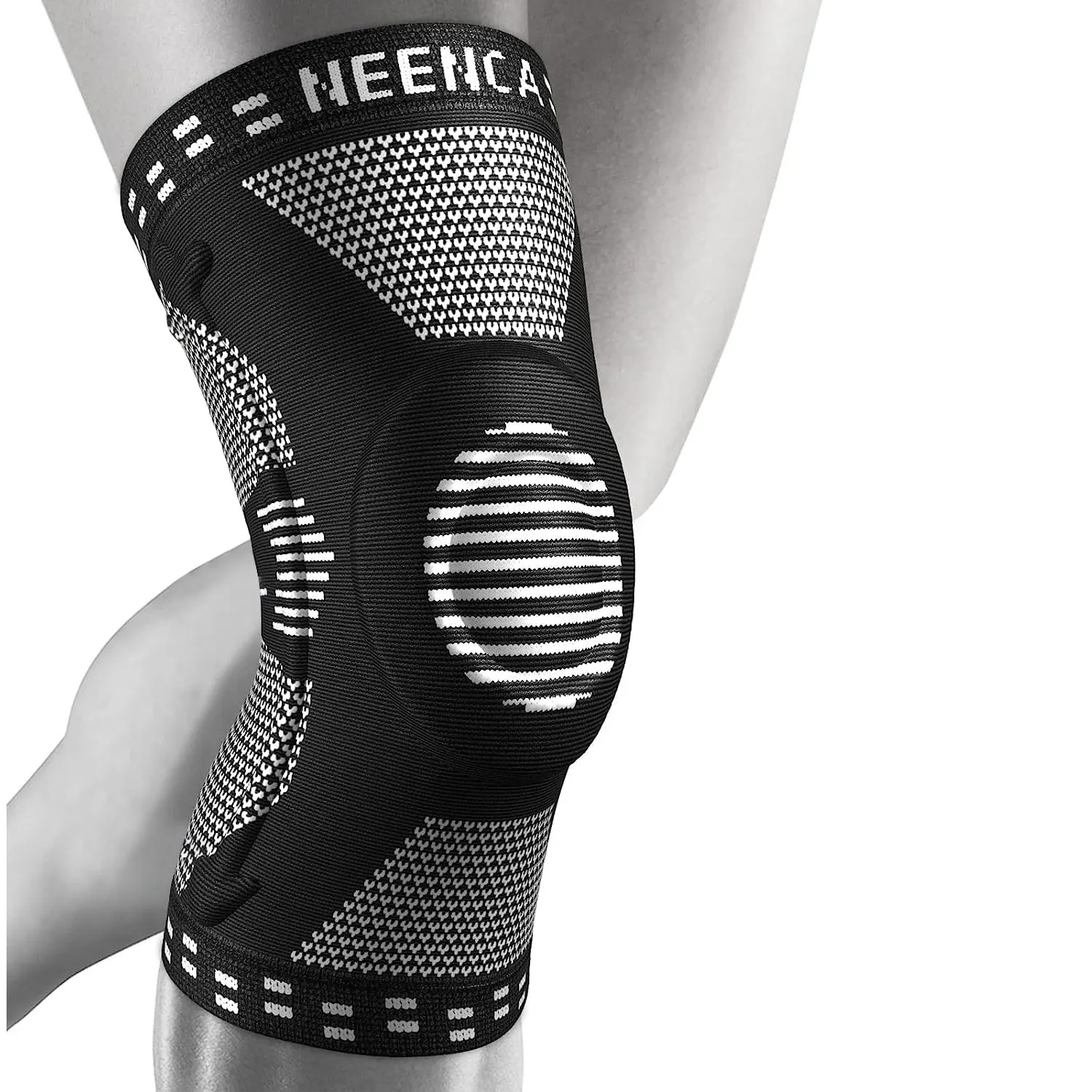 NEENCA Kniestütze, Komprimierte Kniebandage mit Patella Gel Pads & Feder Seitenstabilisatoren, Medizinischer Knieschütz…