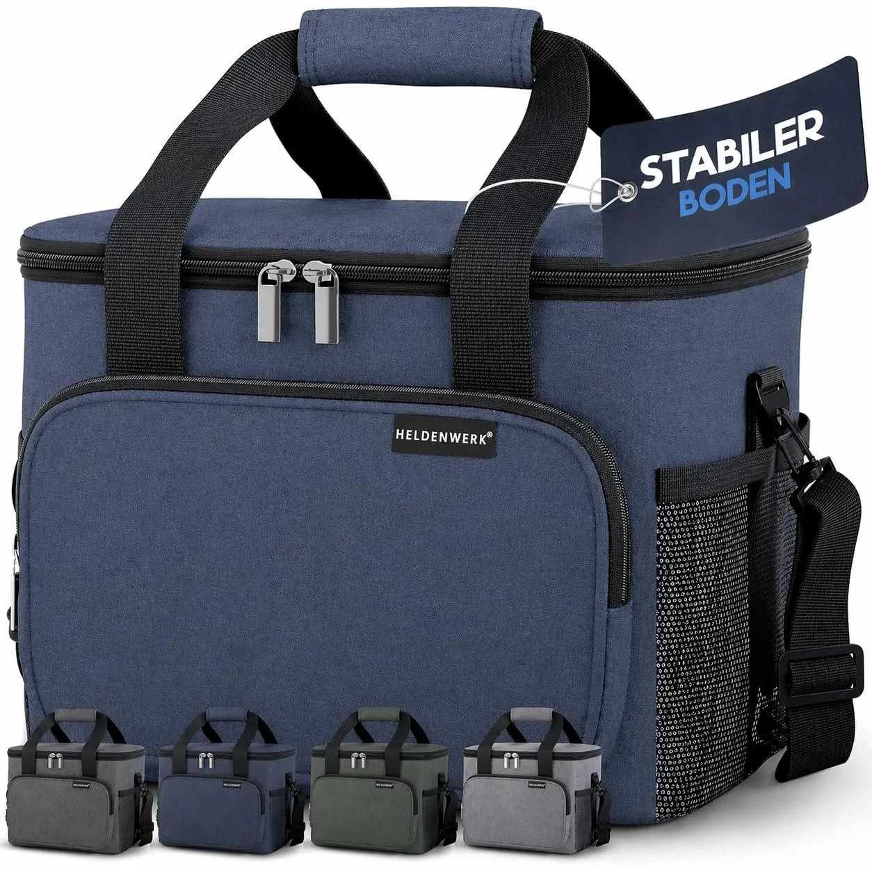 HELDENWERK® Kühltasche groß faltbar – 12h Kühlleistung – Thermotasche auslaufsicher & wasserdicht – Kühlbox, Picknickta…