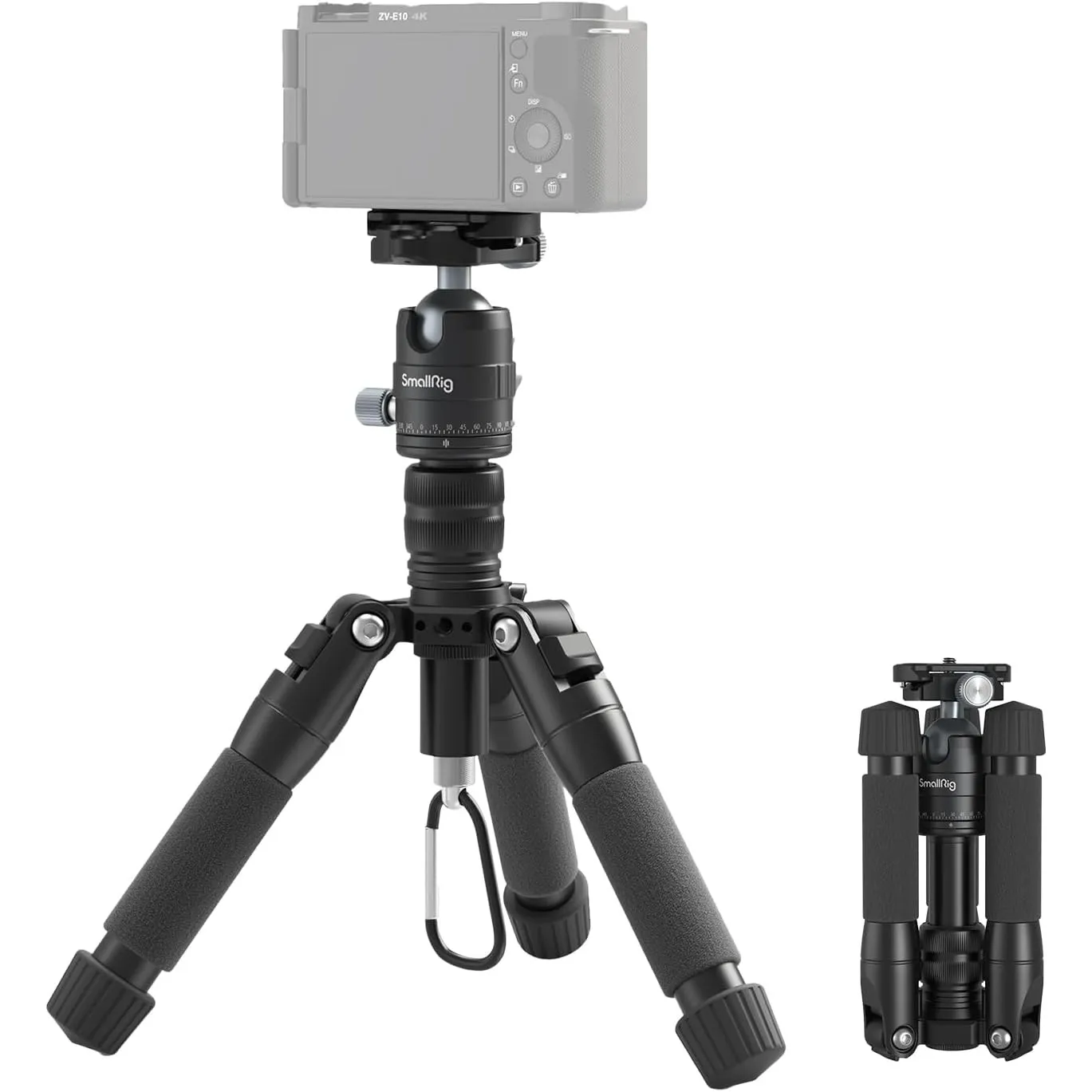 SMALLRIG Aluminium Mini Tripod 20"/52 cm Desktop Stativ mit 360° Kugelkopf, kompaktes Kamera Stativ für Canon g7x, für …