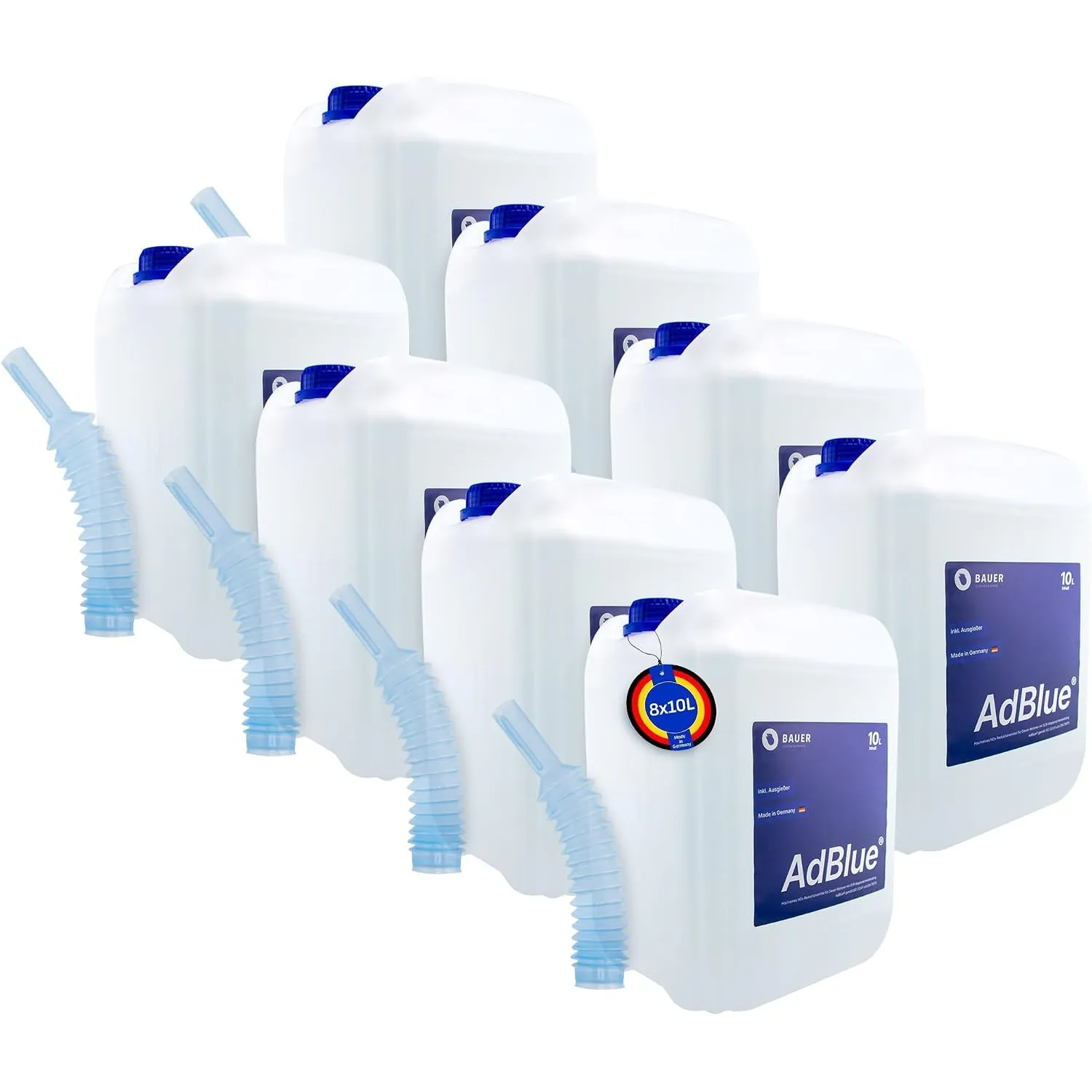 AdBlue Sparpaket Premium Harnstofflösung Kanister mit Flex-Ausgießer für Diesel-Motoren, ISO 22241 Konform – Optimale S…