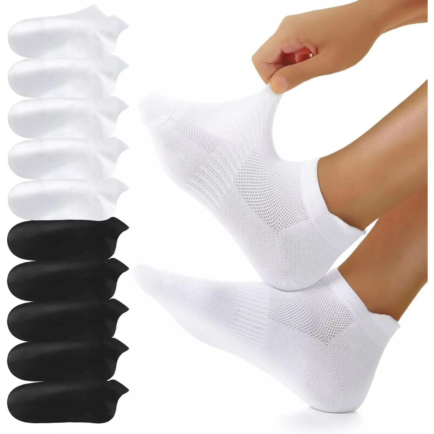 YouShow 10/20 Paar Sneaker Socken Herren Damen Atmungsaktive Kurz Socken