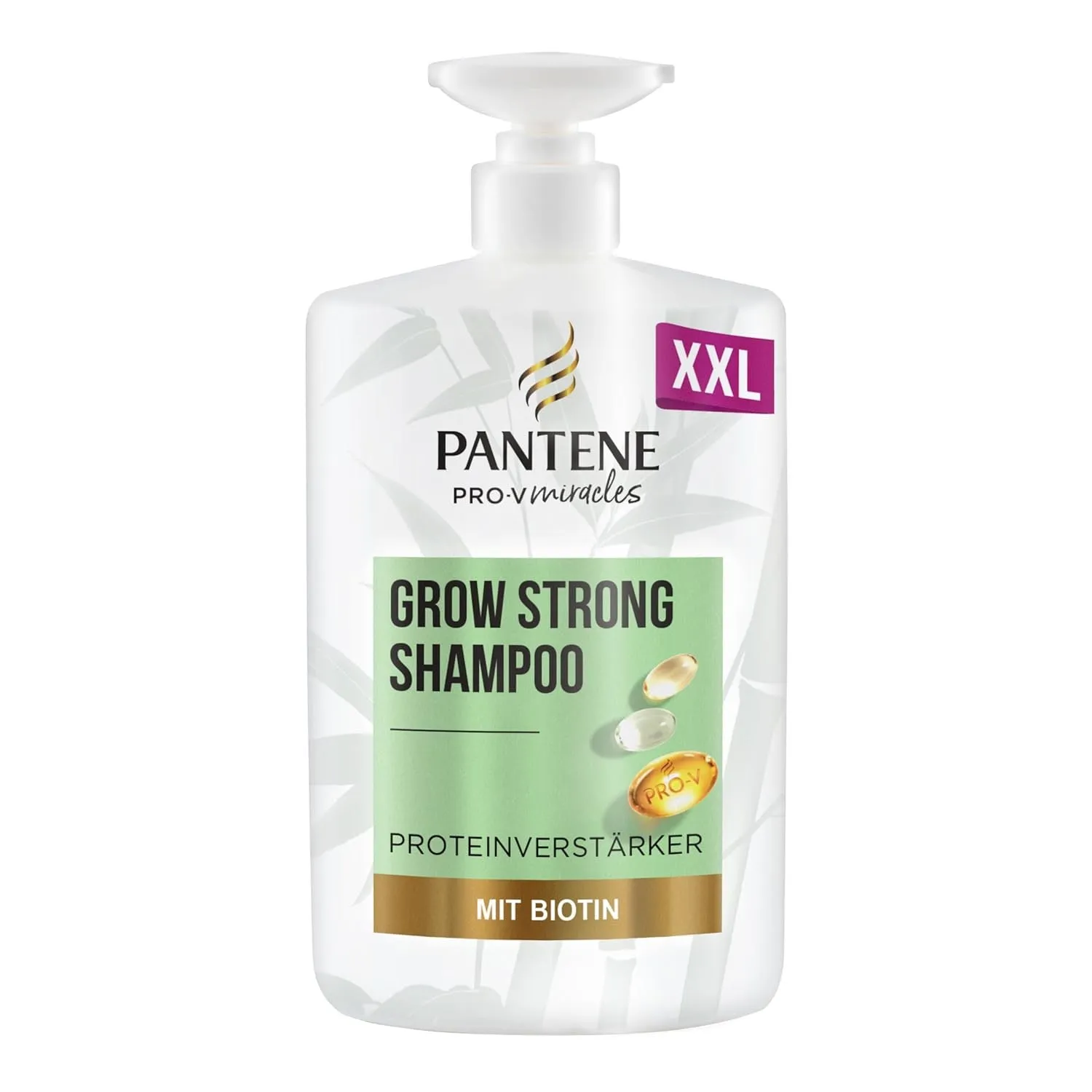 Pantene Pro-V Grow Strong Shampoo mit Biotin & Proteinverstärker 1000ml Pumpespender. Pro-V Miracles Shampoo Hilft, Haa…